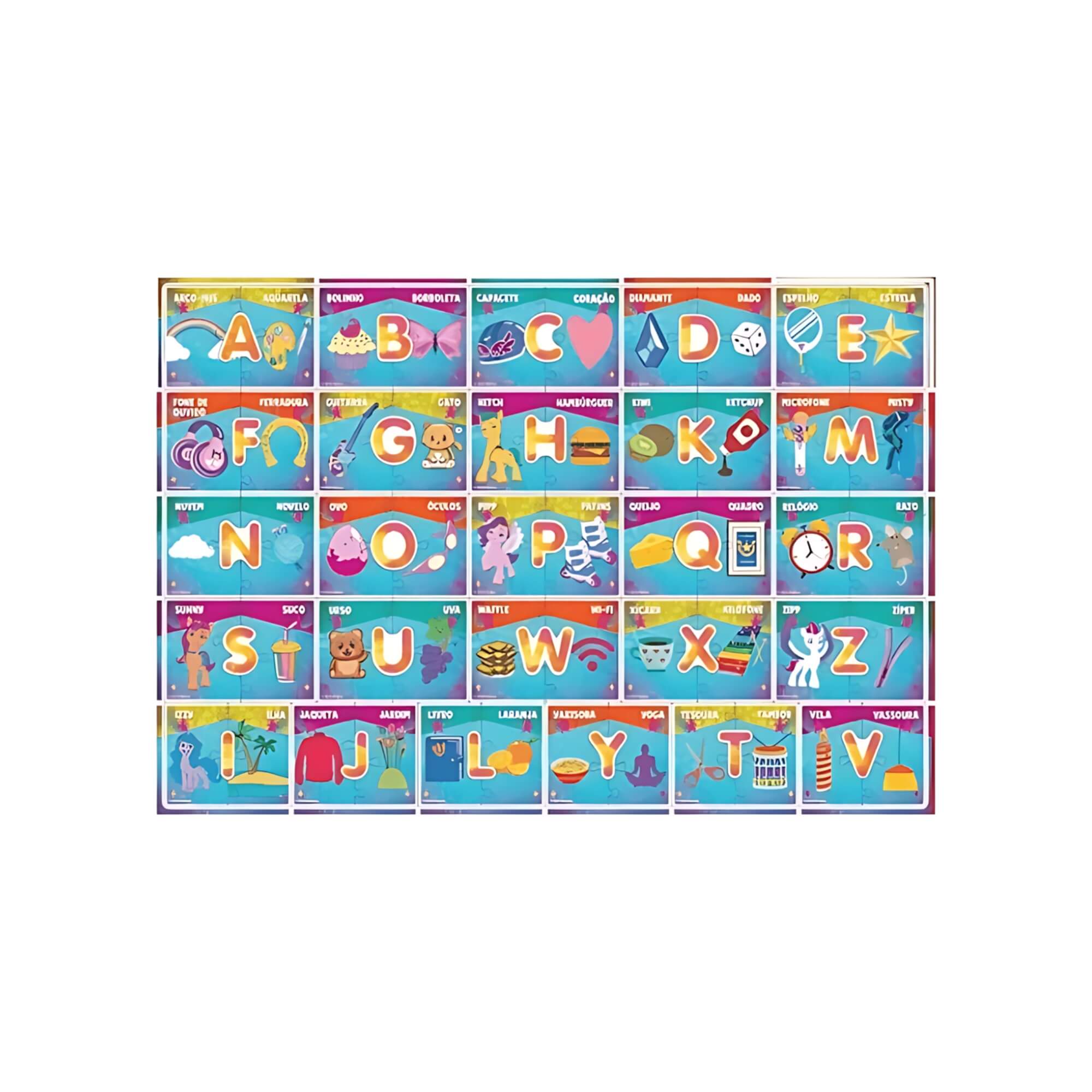Jogo das Letras Educativo My Little Pony 78 Peças Mimo Toys - 2512