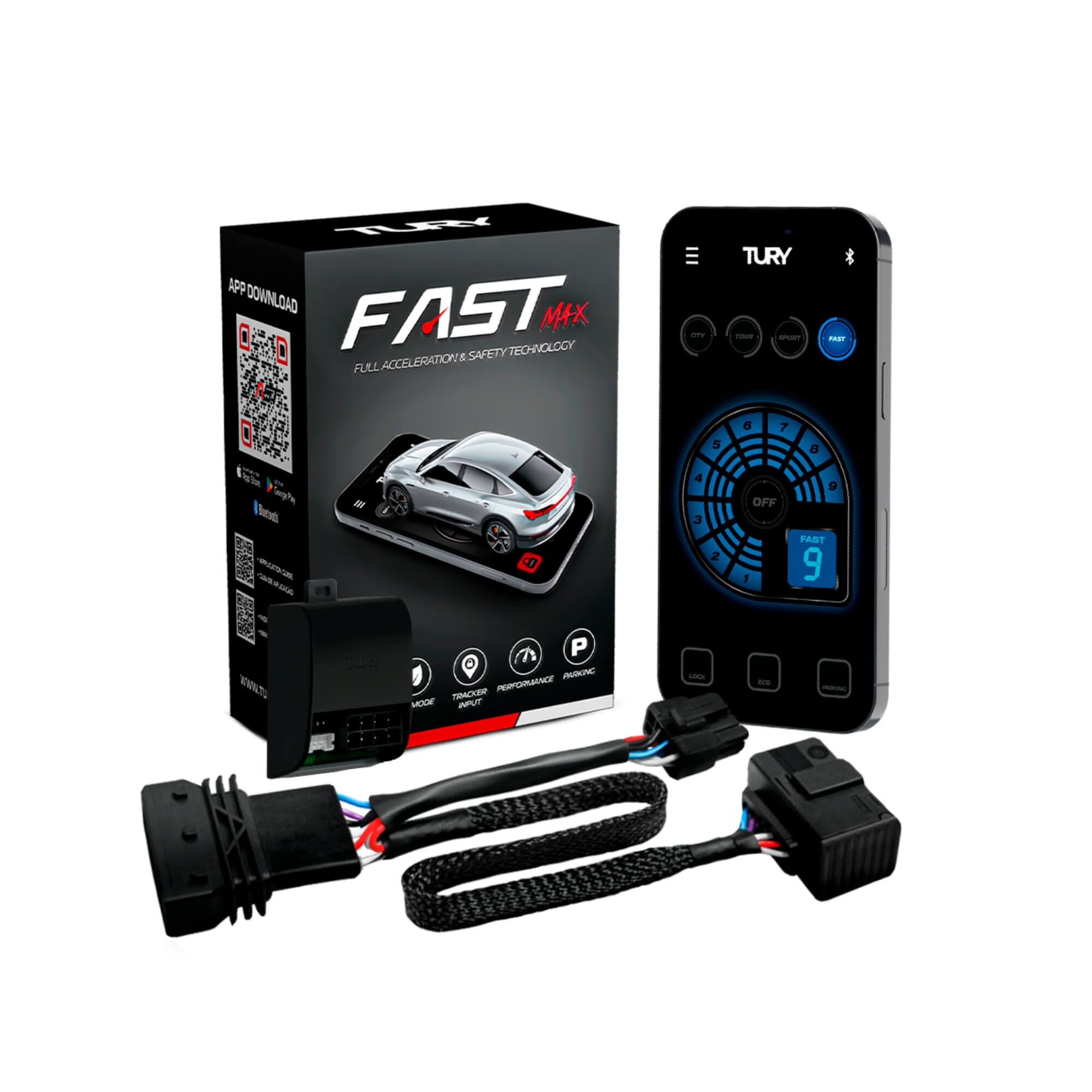 Módulo Variador Avanço de Aceleração compatível c/ Air Cross, C3, DS4, RCZ Tury - FAST_MAX_5.2R