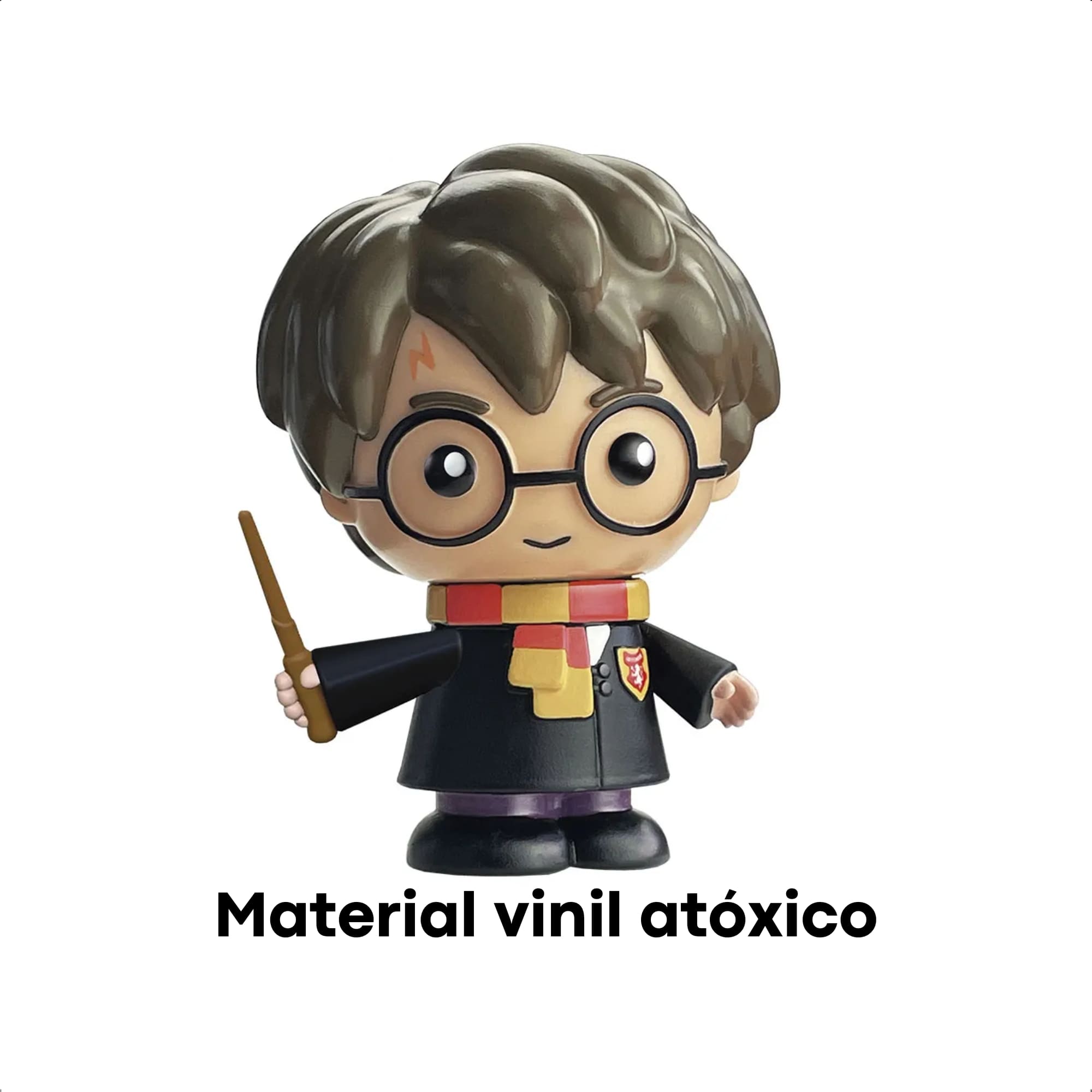 COMP Kit 3 Bonecos Fandom Box + Almofada Hogwarts 40x40 Coleção Harry Potter