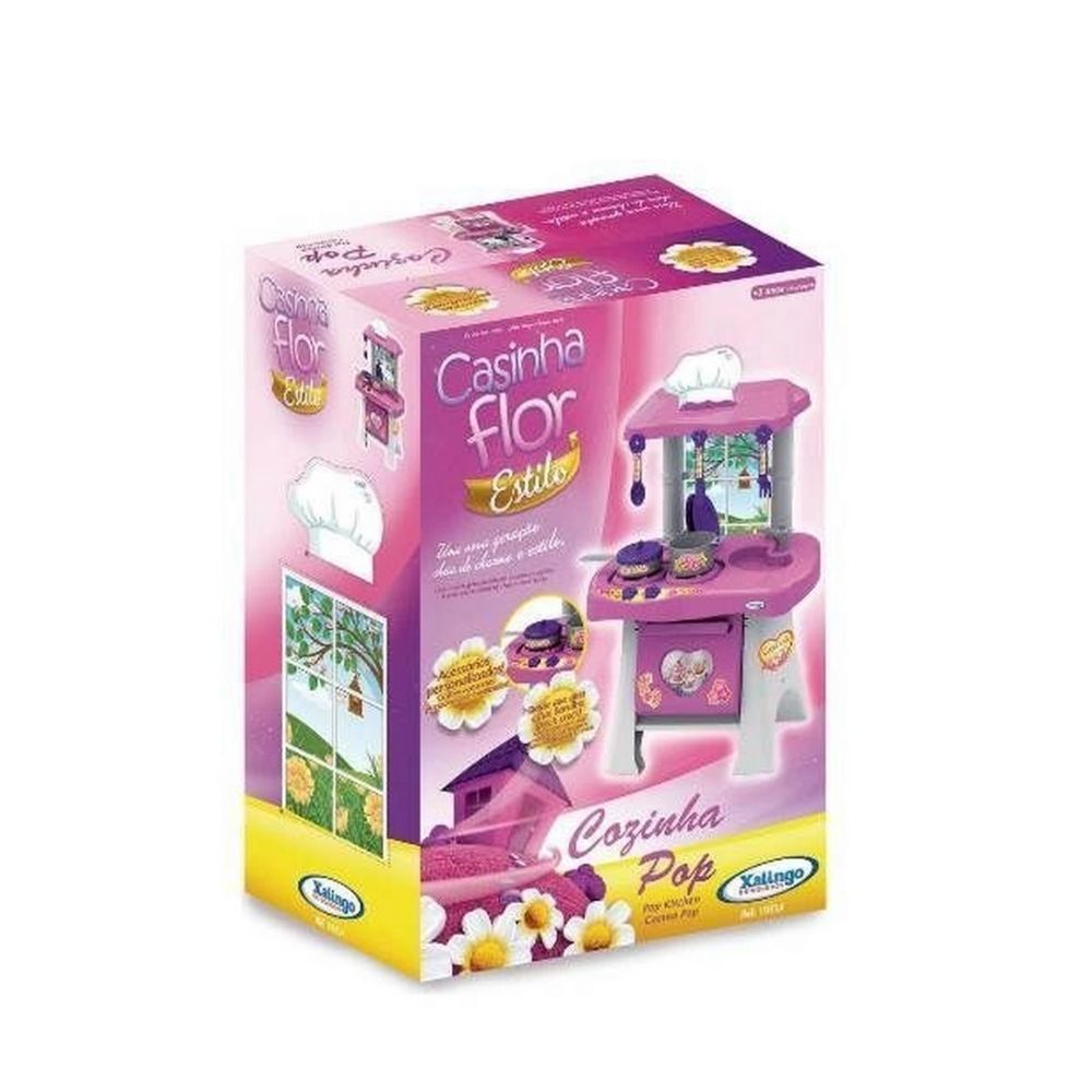 COMP Cozinha Infantil Pop Casinha C/ Utensílios + Brinde 1x Massinha Sortida Coti Tutti Frutti