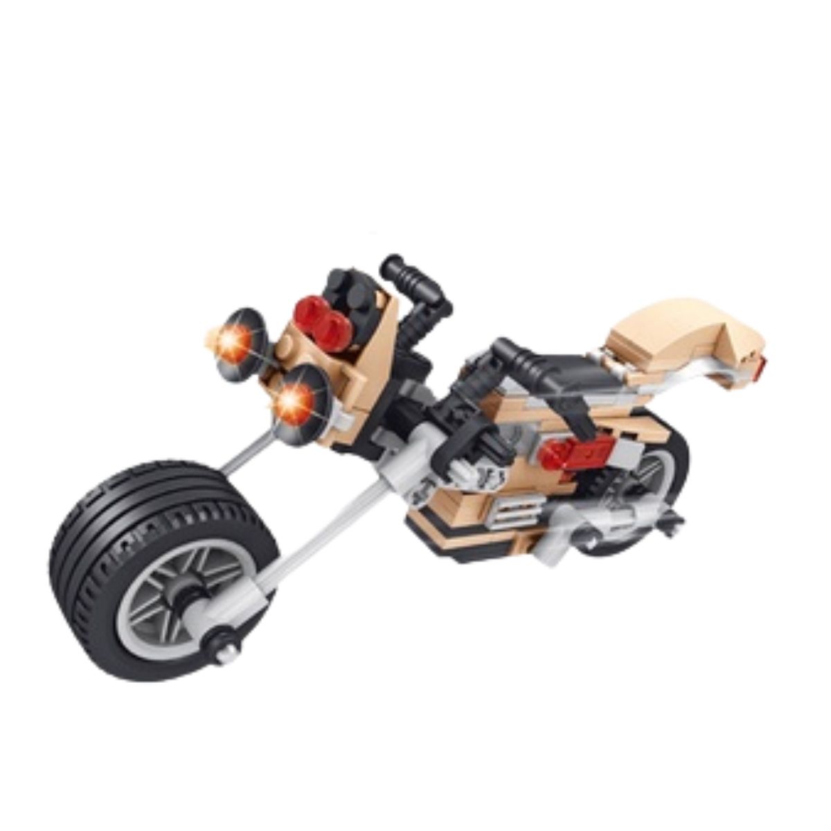COMP Brinquedo de Encaixar Montar Speed Moto Xalingo 3 em 1 142 Peças + Brinde Massinha Cotiplas