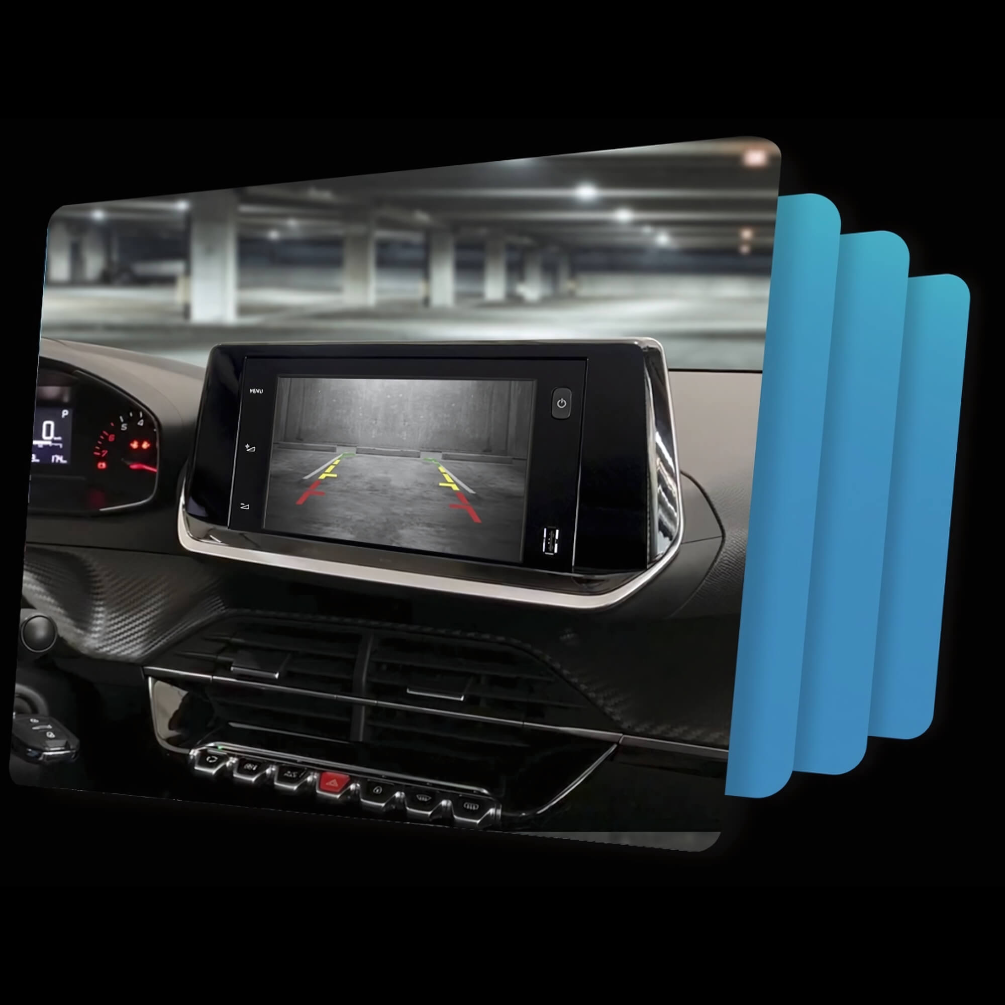Interface Câmera de Ré C3,C4 Cactus,C4 Lounge, Peugeot 2008, 208 Faaftech FT-RC-PC - 7898689731000