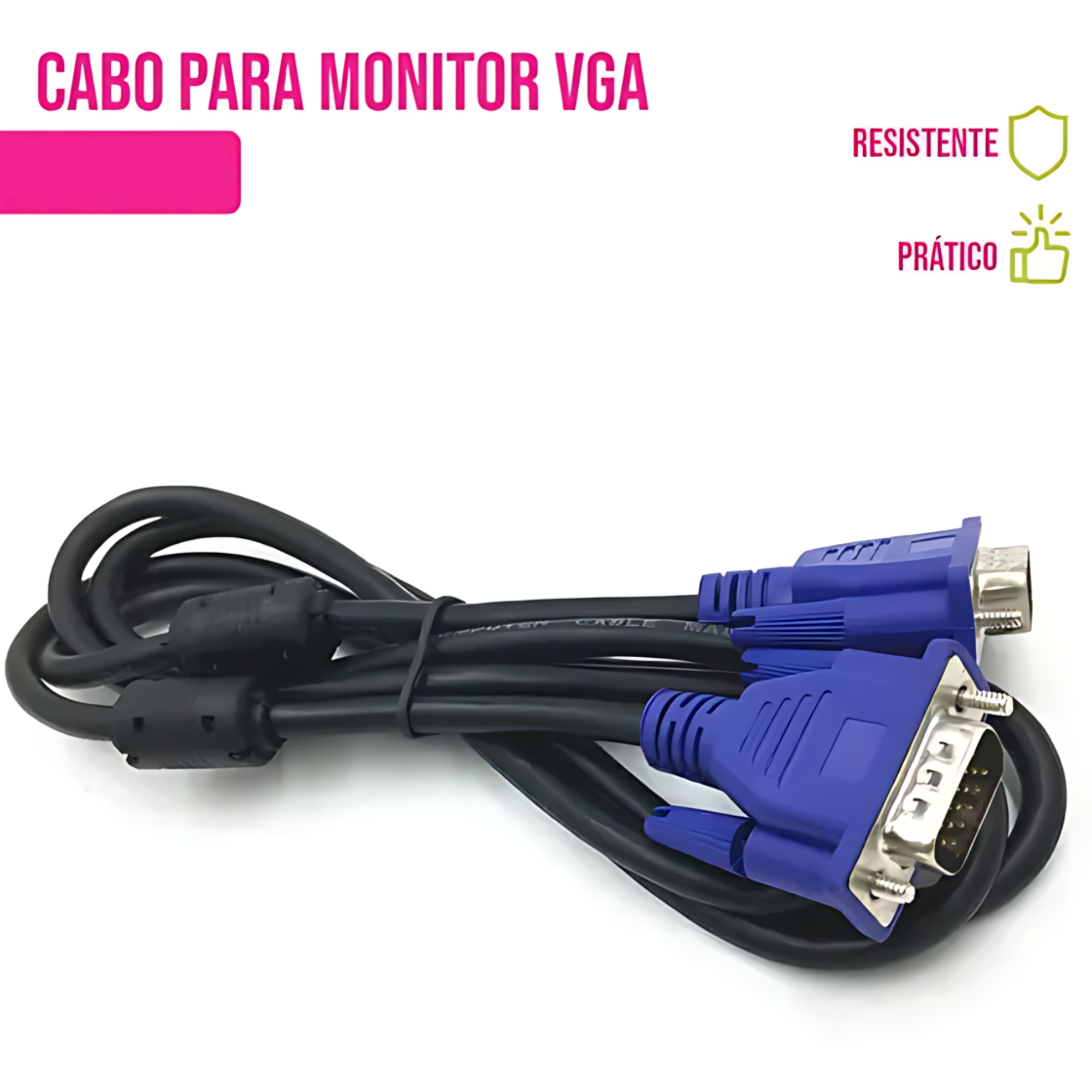Cabo VGA Para Monitor 1.5M Exbom - 00384
