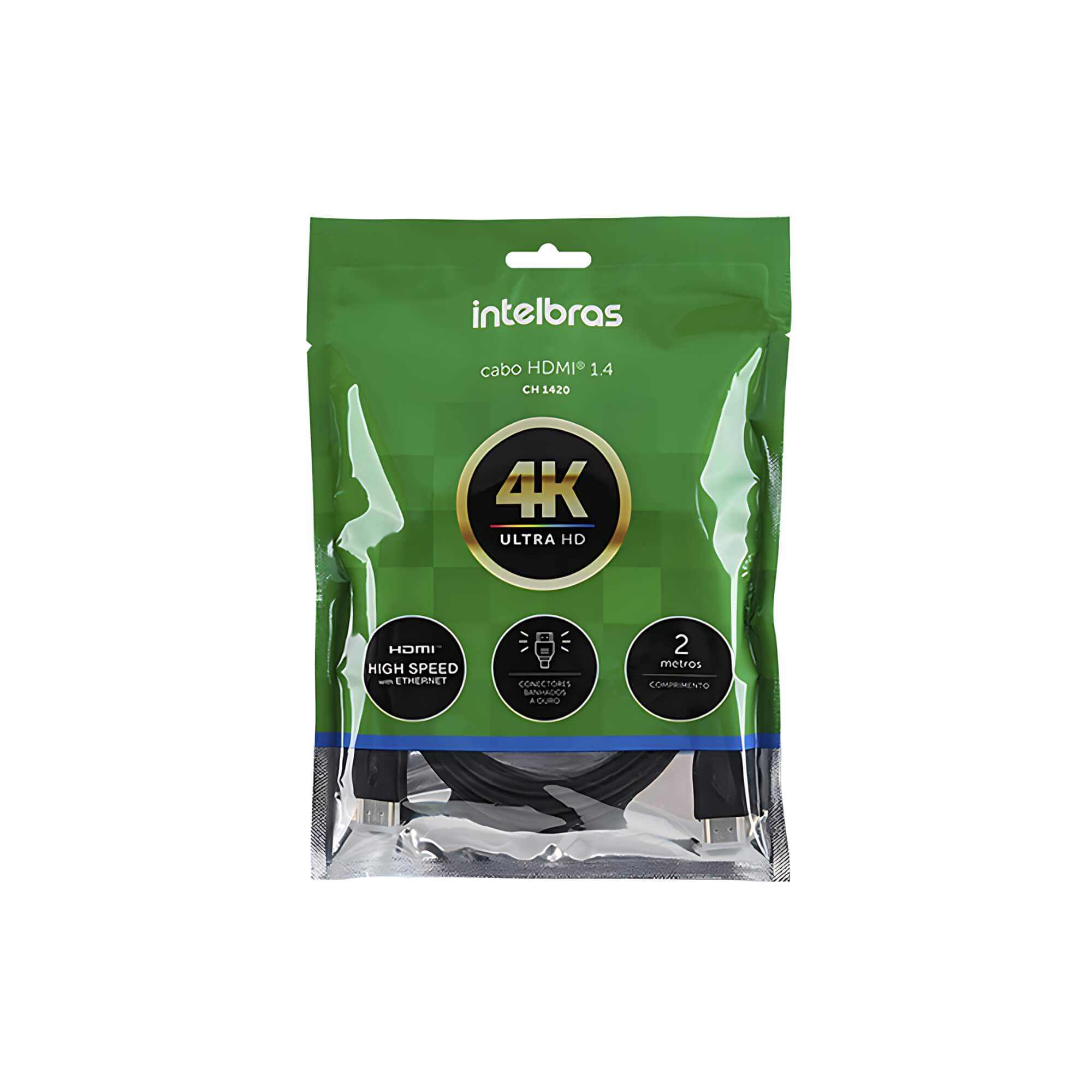Cabo Conector HDMI 1.4 2M CH1420 Intelbras - 4141420