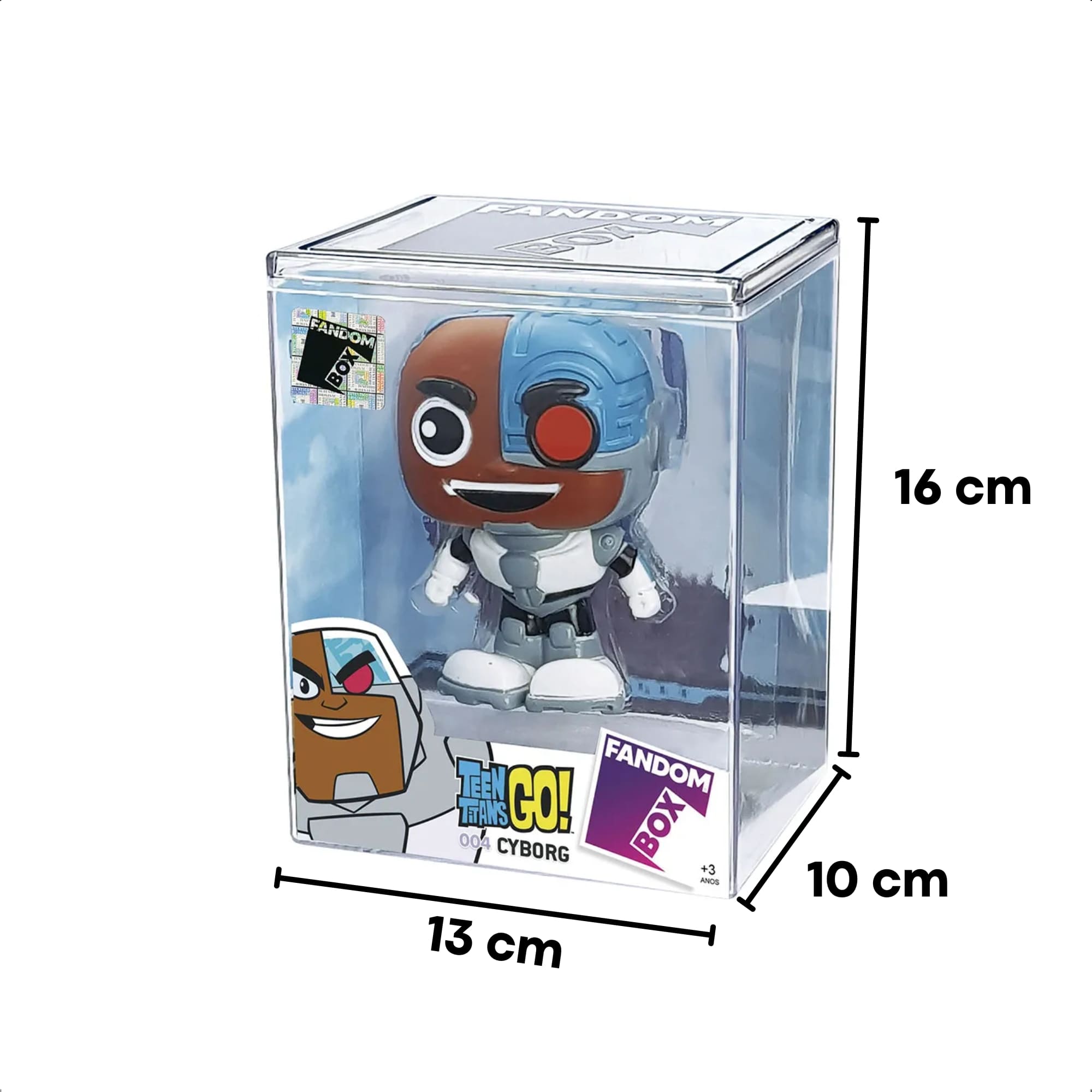 VAR Coleção Jovens Titãs 1x Boneco Fandom Box - Líder Personagem:Cyborg