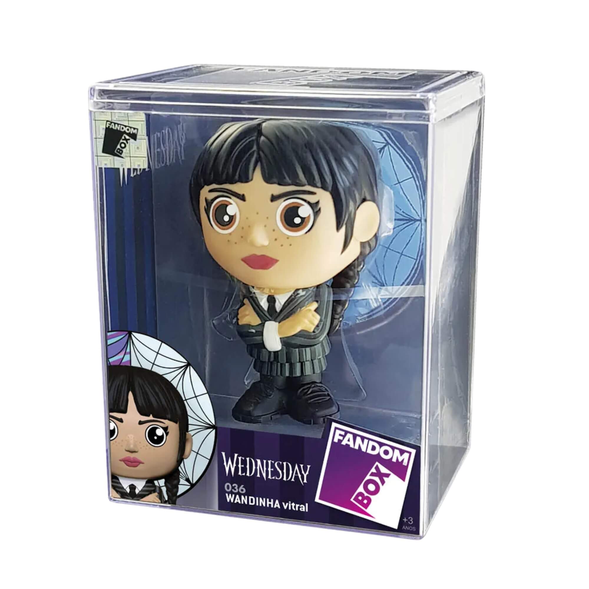 VAR Coleção Wandinha 1x Boneco Fandom Box - Líder Personagem:Wandinha Vitral