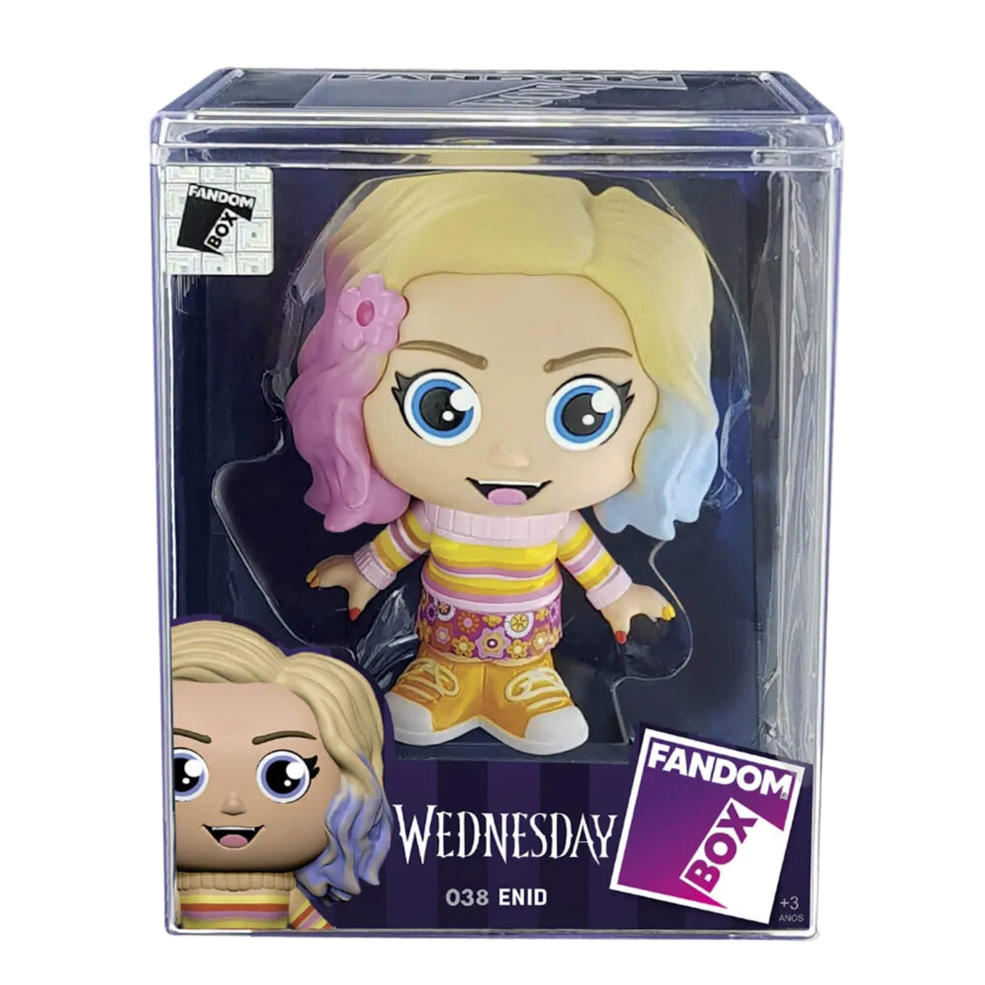 VAR Coleção Wandinha 1x Boneco Fandom Box - Líder Personagem:Enid