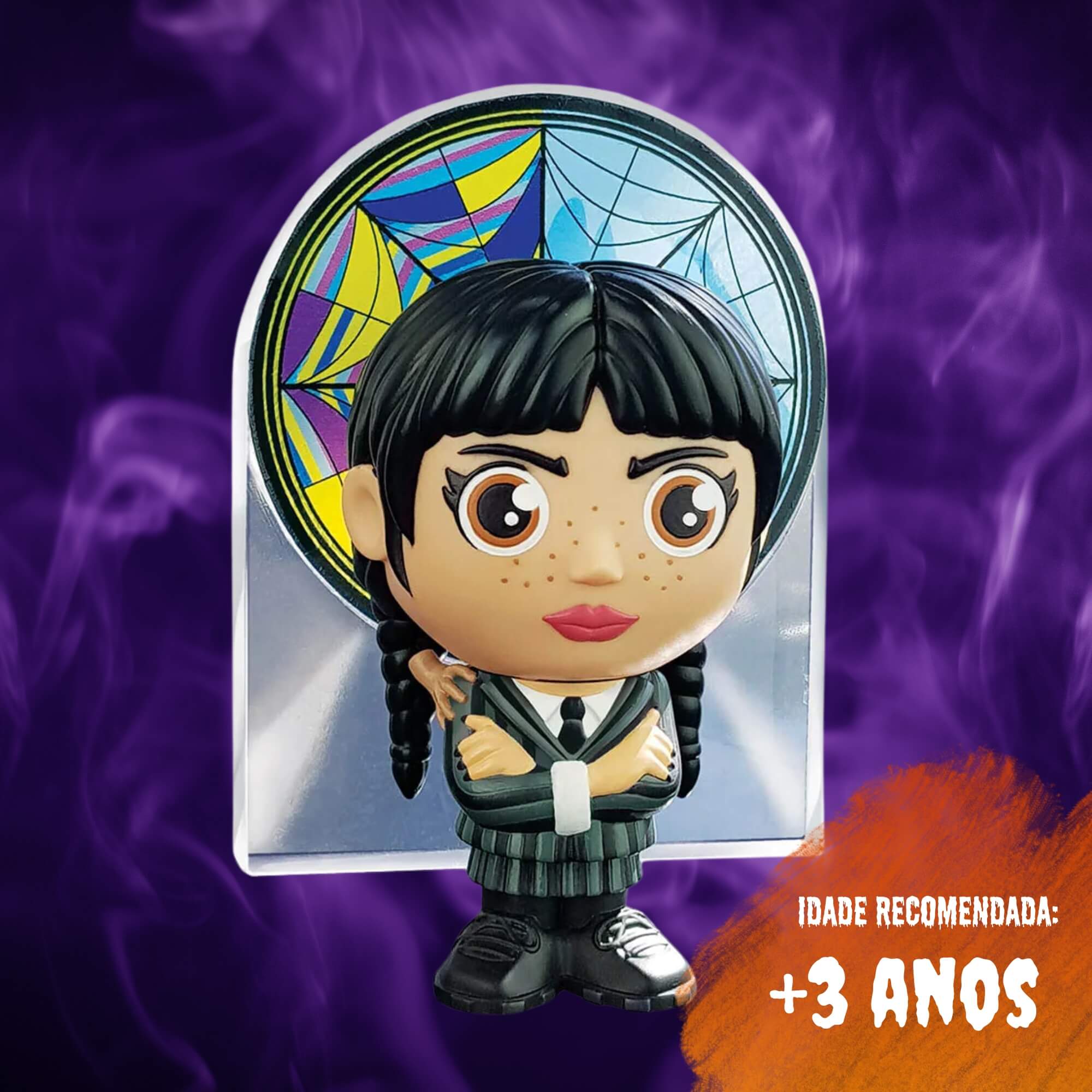 VAR Coleção Wandinha 1x Boneco Fandom Box - Líder Personagem:Enid