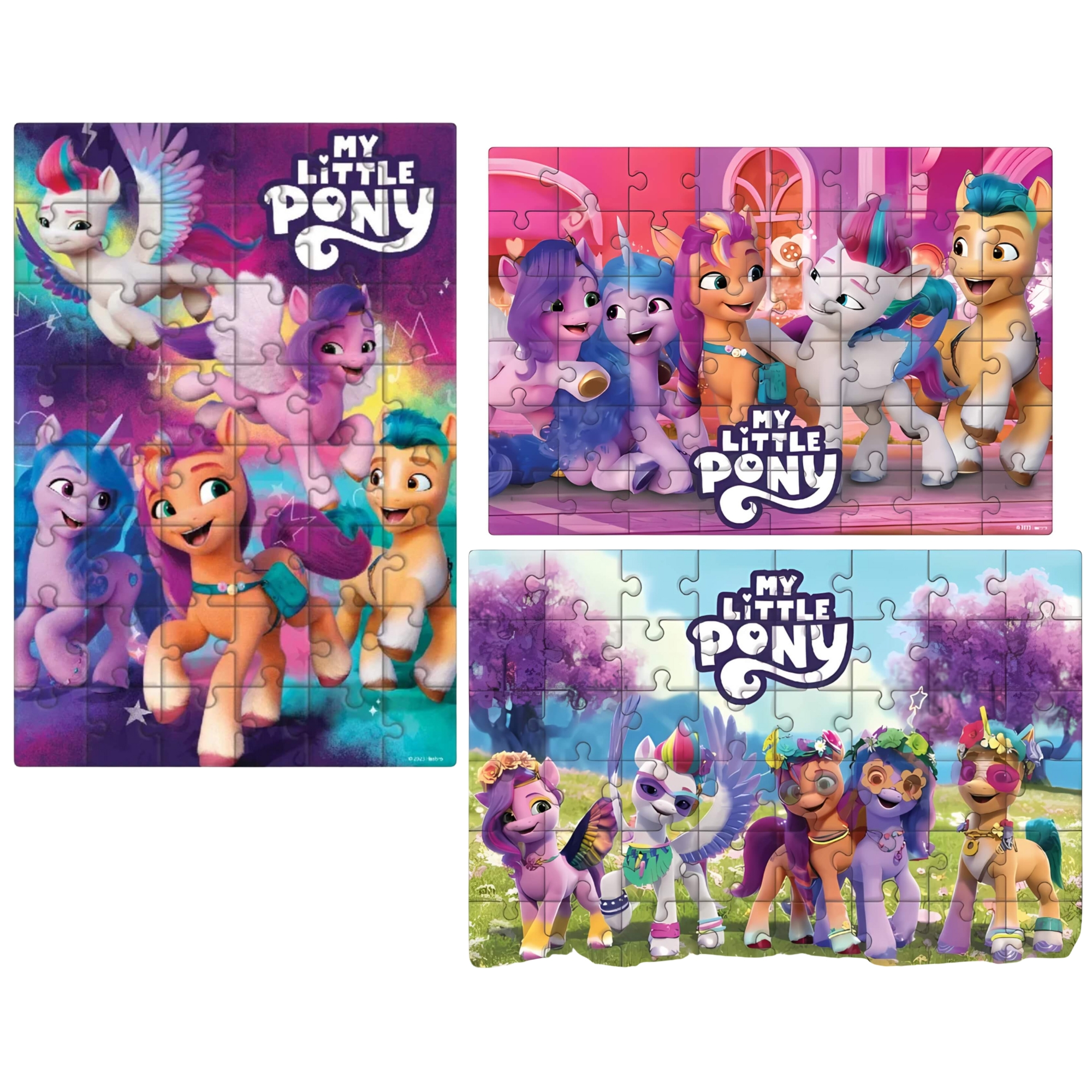 VAR Quebra-Cabeça Infantil 48 Peças Gigantes My Little Pony - Mimo Toys