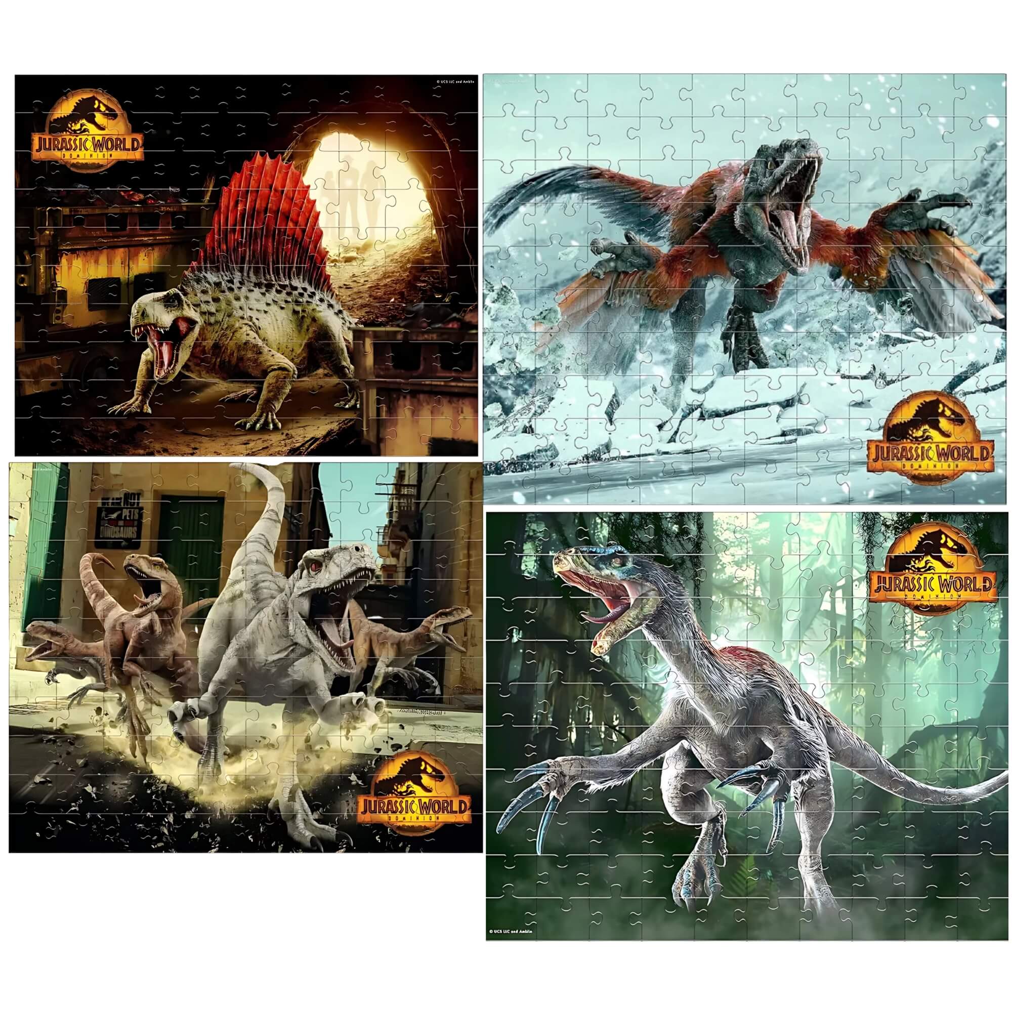VAR Dinossauro 1x Quebra-Cabeça 100 Peças Jurassic World - Mimo Toys