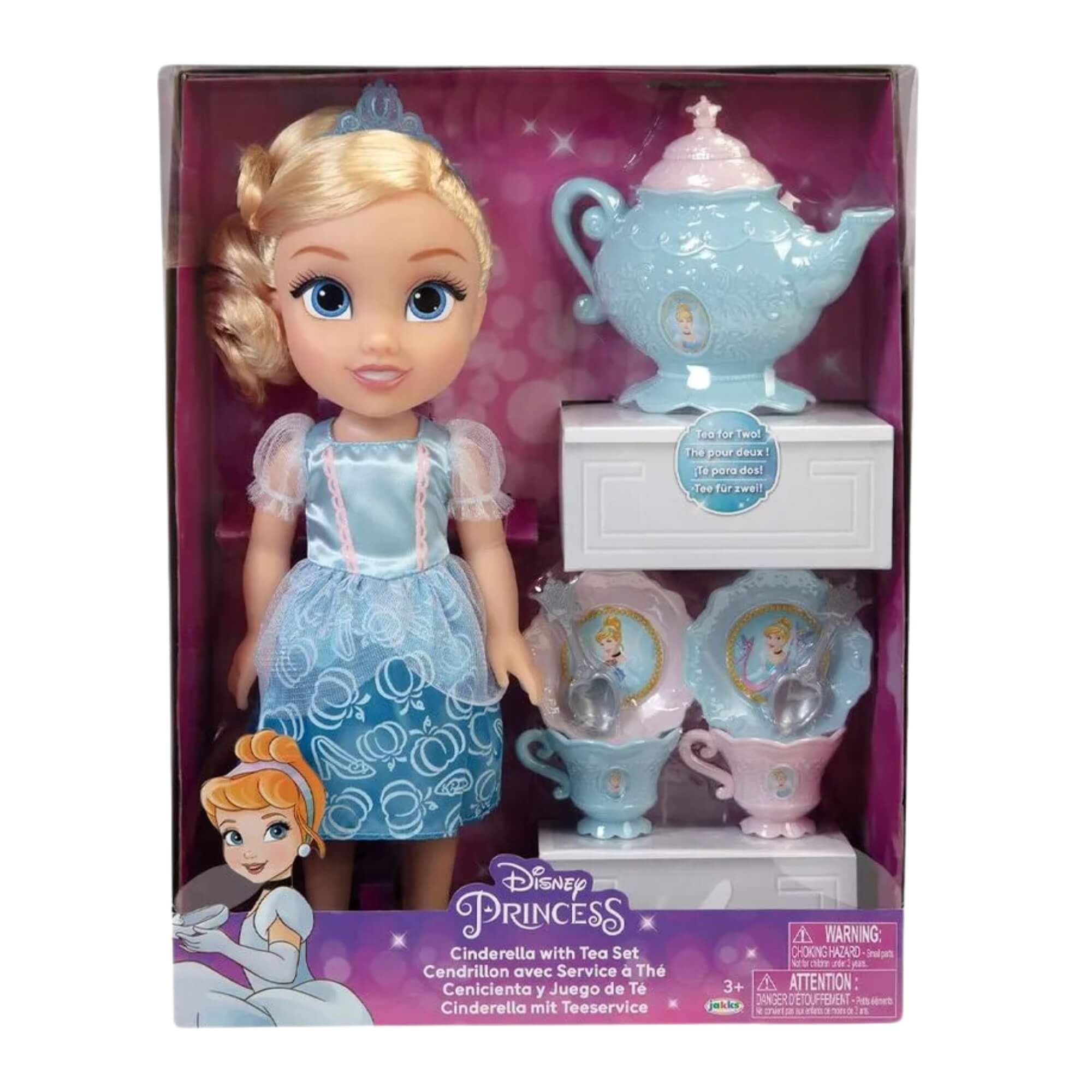 VAR Princesas da Disney 1x Boneca Hora do Chá - MultiKids Princesa:Cinderela