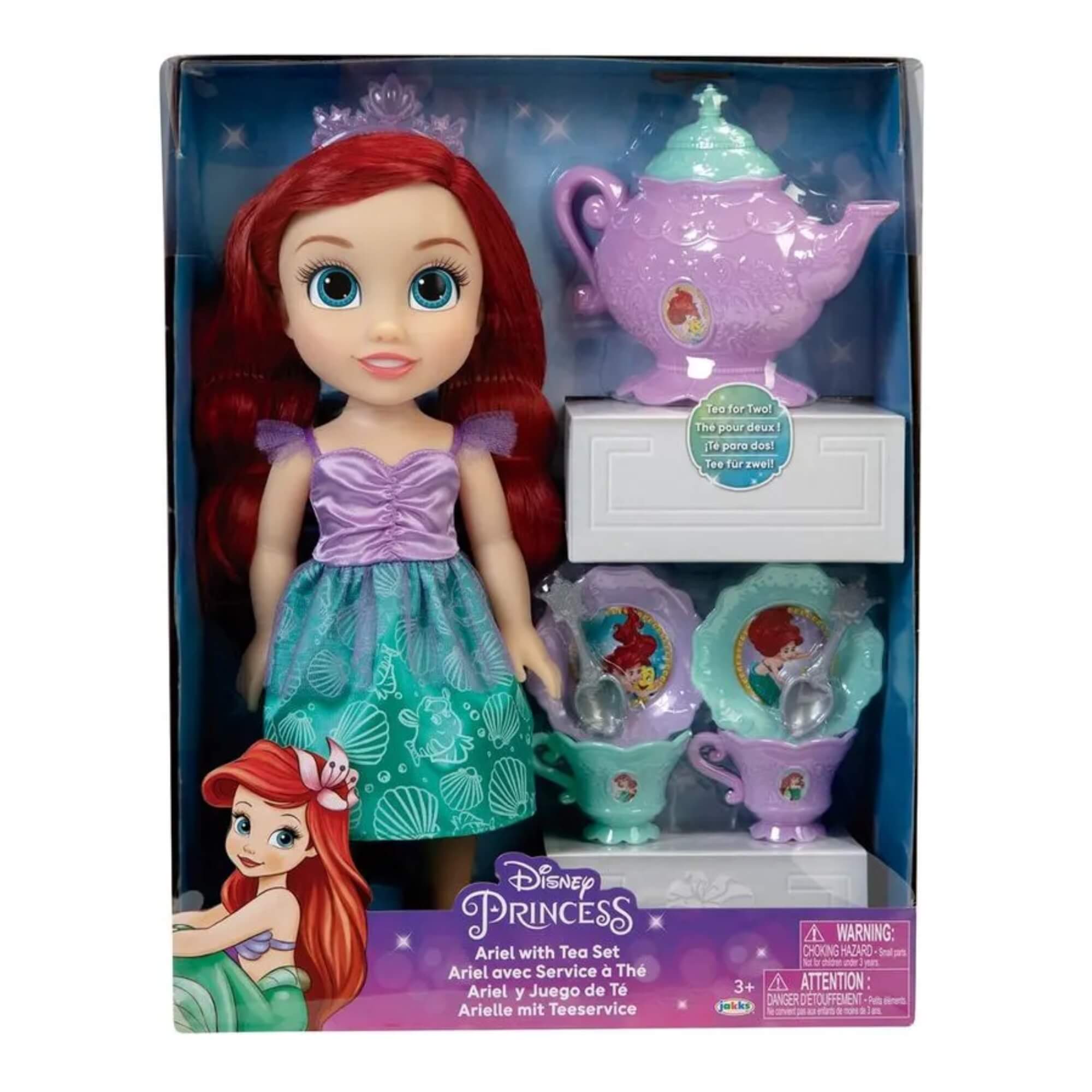 VAR Princesas da Disney 1x Boneca Hora do Chá - MultiKids Princesa:Ariel