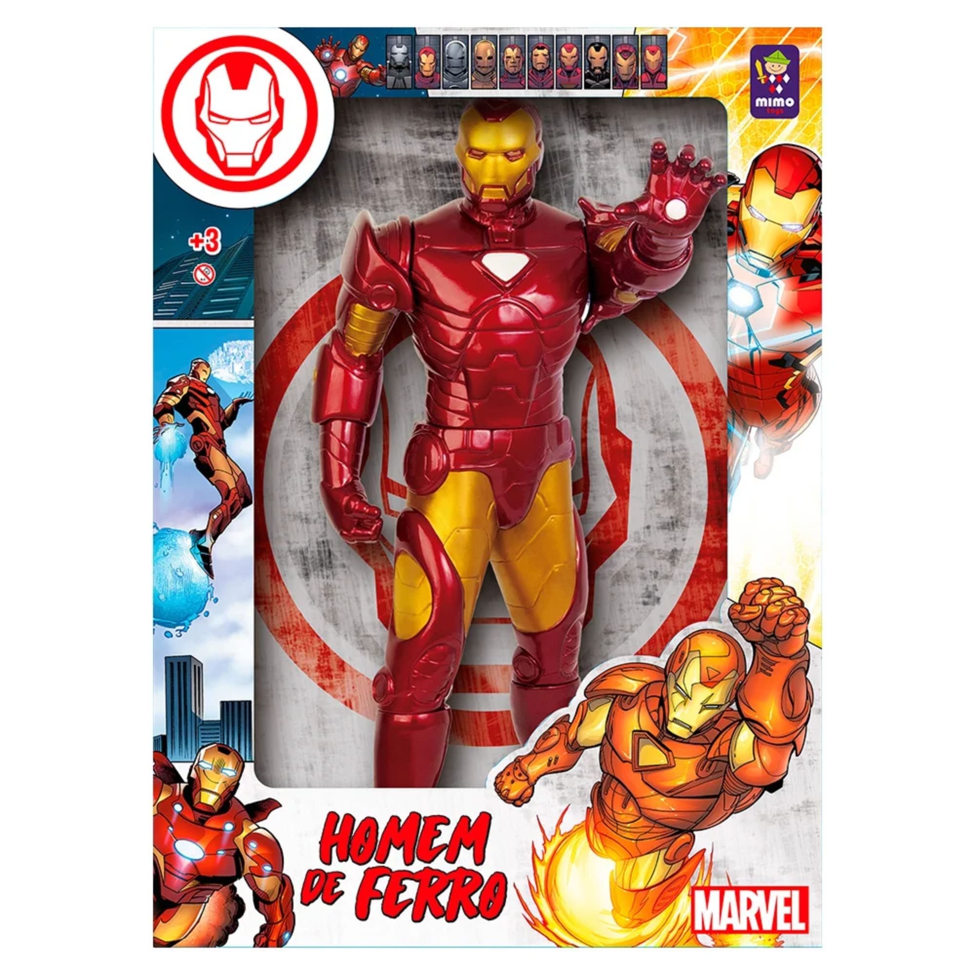 VAR Boneco Articulado Marvel Vingadores 45 cm - Mimo Toys Personagem:Homem de Ferro