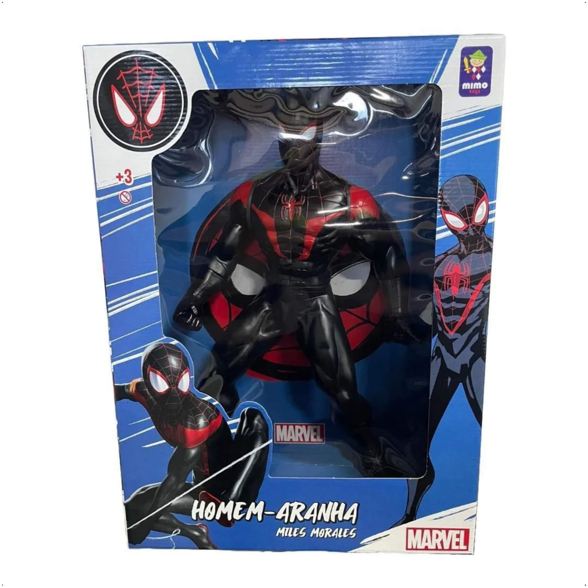 VAR Boneco Articulado Marvel Vingadores 45 cm - Mimo Toys Personagem:Homem Aranha (Miles Morales)