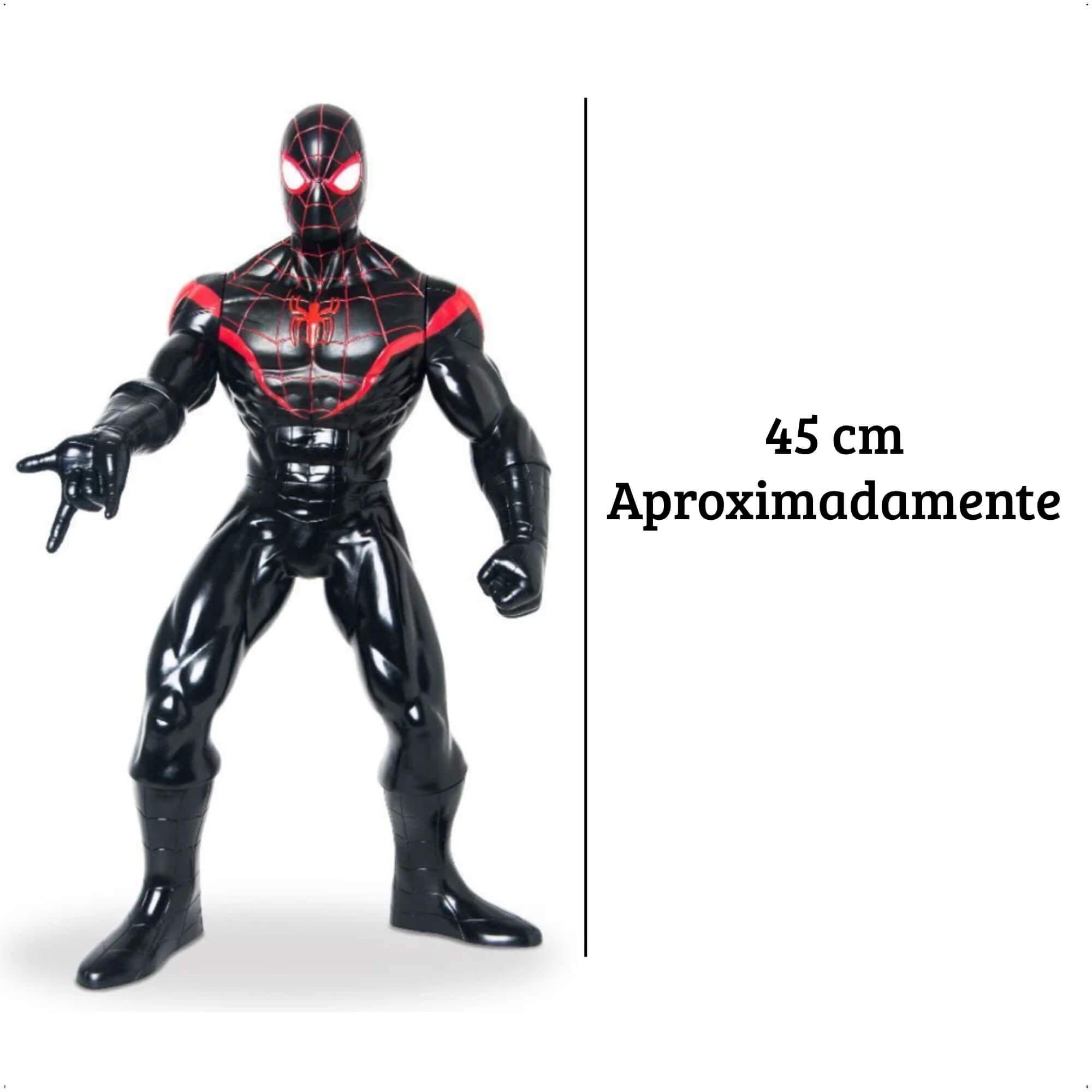 VAR Boneco Articulado Marvel Vingadores 45 cm - Mimo Toys Personagem:Homem Aranha (Miles Morales)