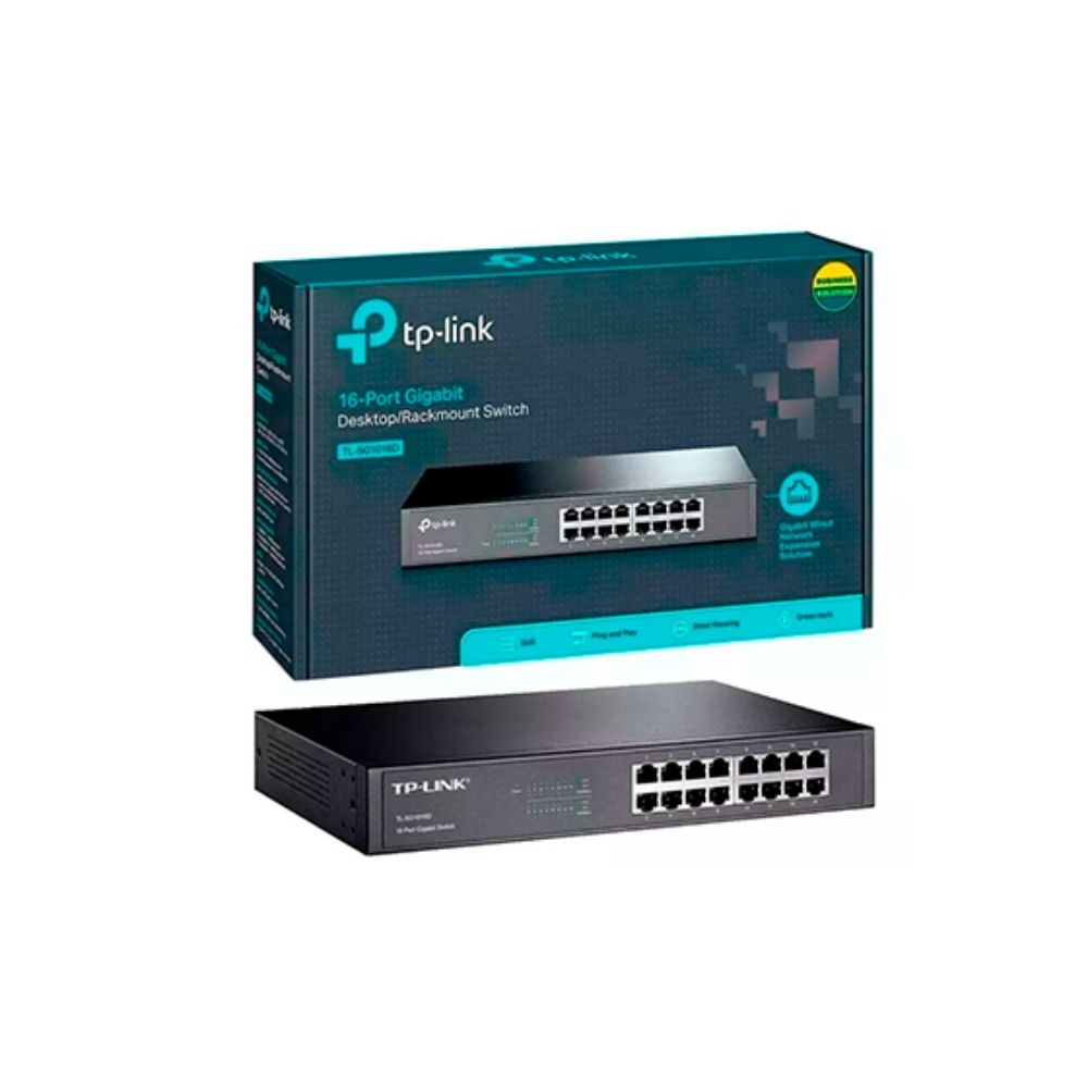 Switch 16 portas 10/100/1000 -TL-SG1016D - TP-Link