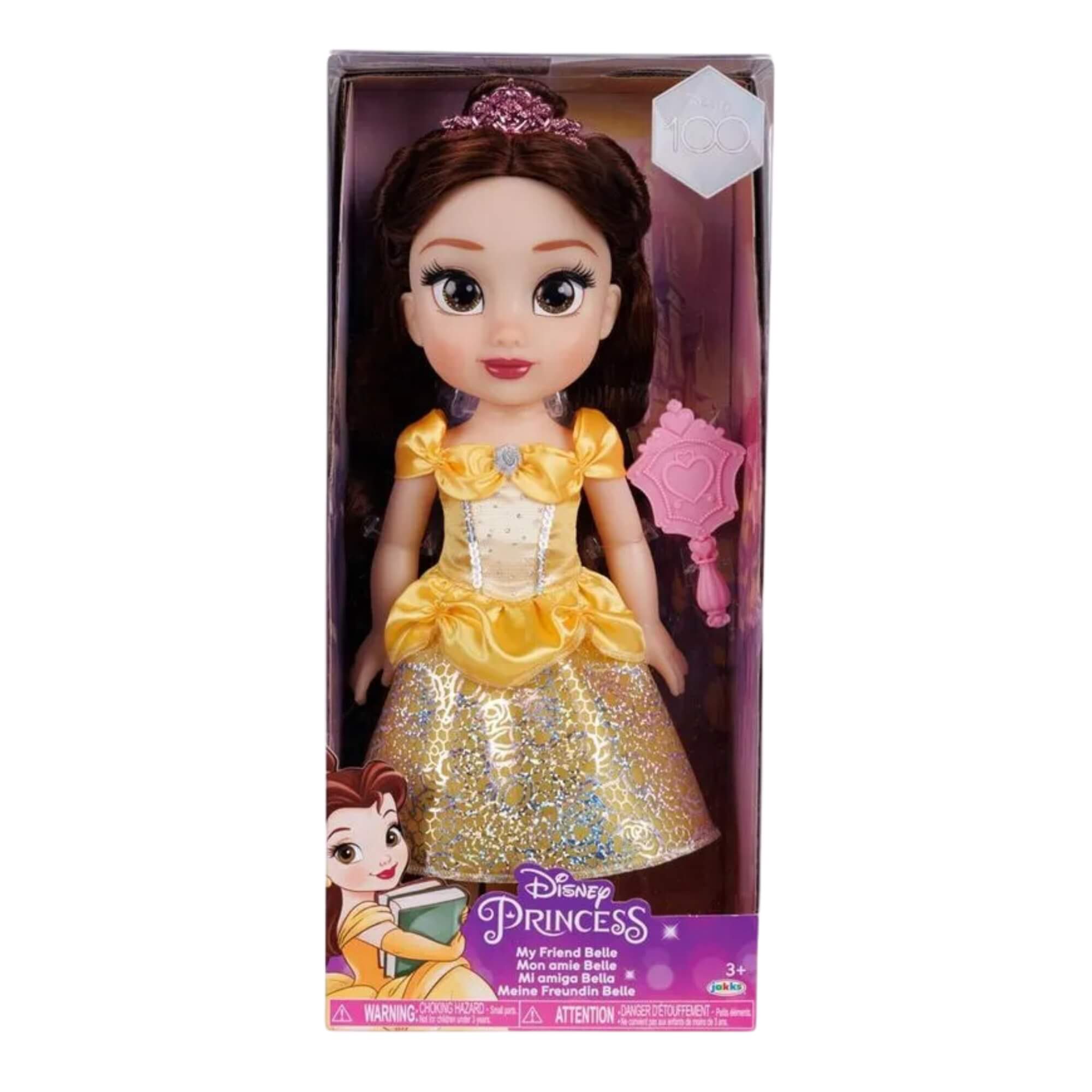 VAR Princesas Disney 1x Boneca Articulada 38cm - Multikids Bella
