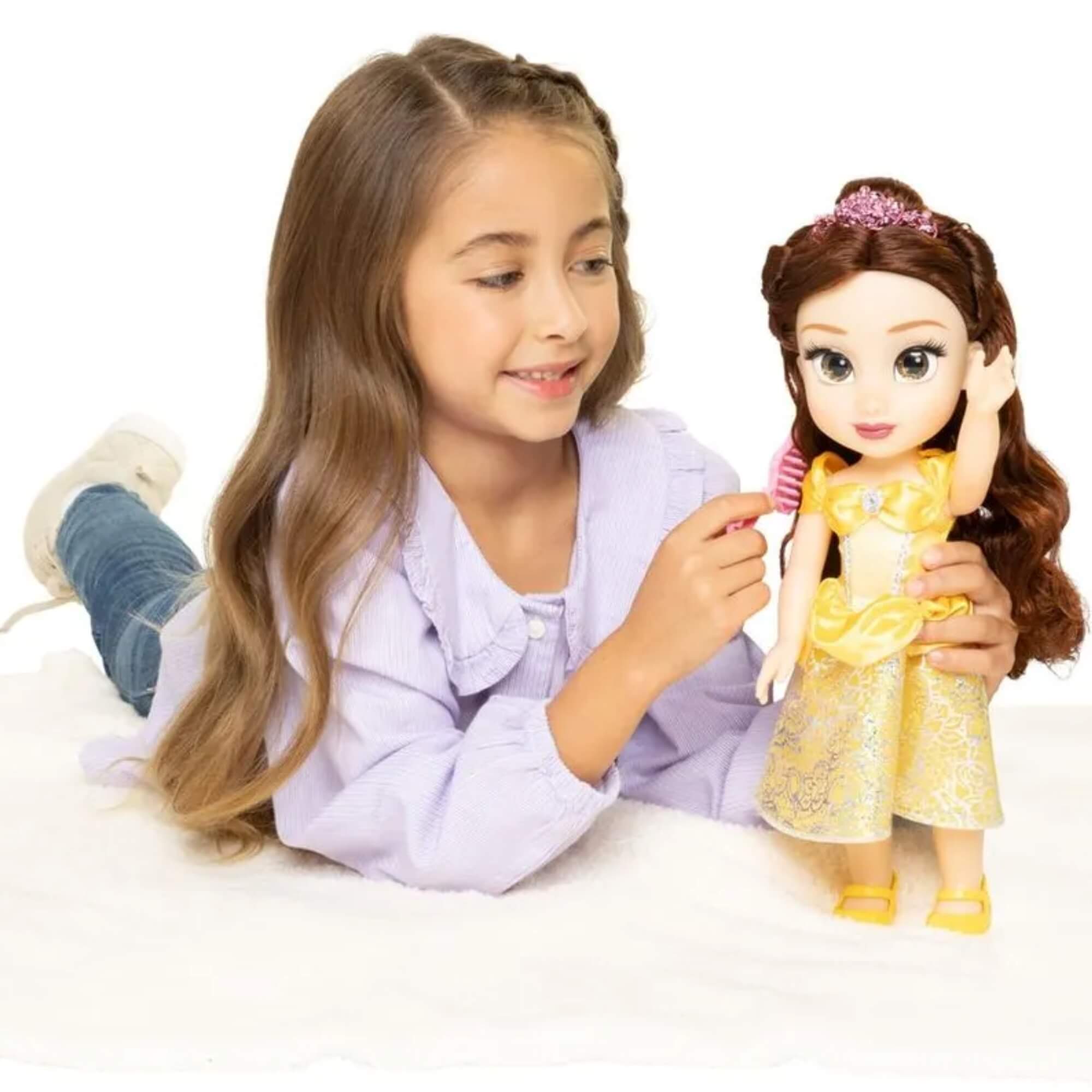 VAR Princesas Disney 1x Boneca Articulada 38cm - Multikids Bella