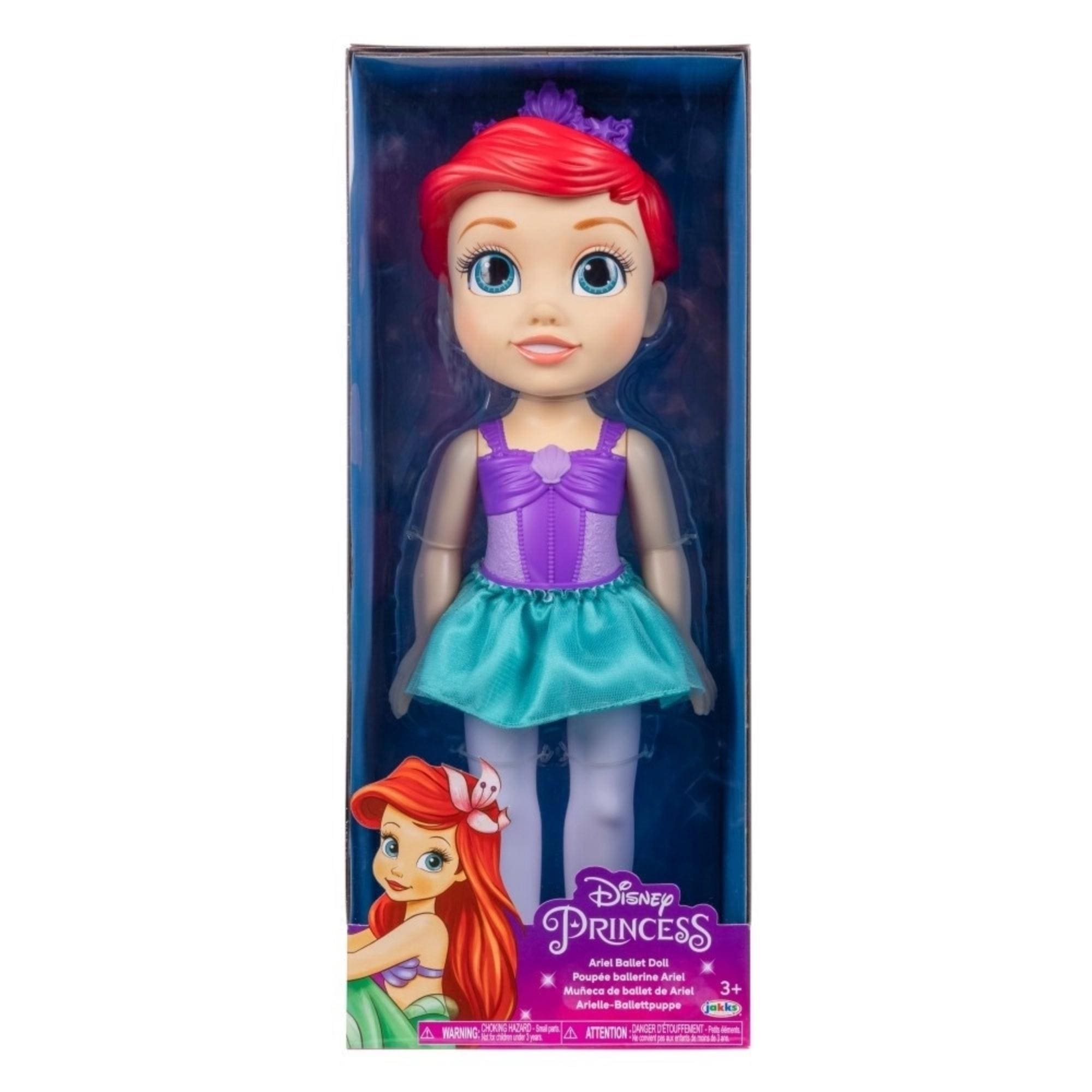 VAR Princesas da Disney 1x Boneca Bailarina Articulada - MultiKids Princesa:Ariel