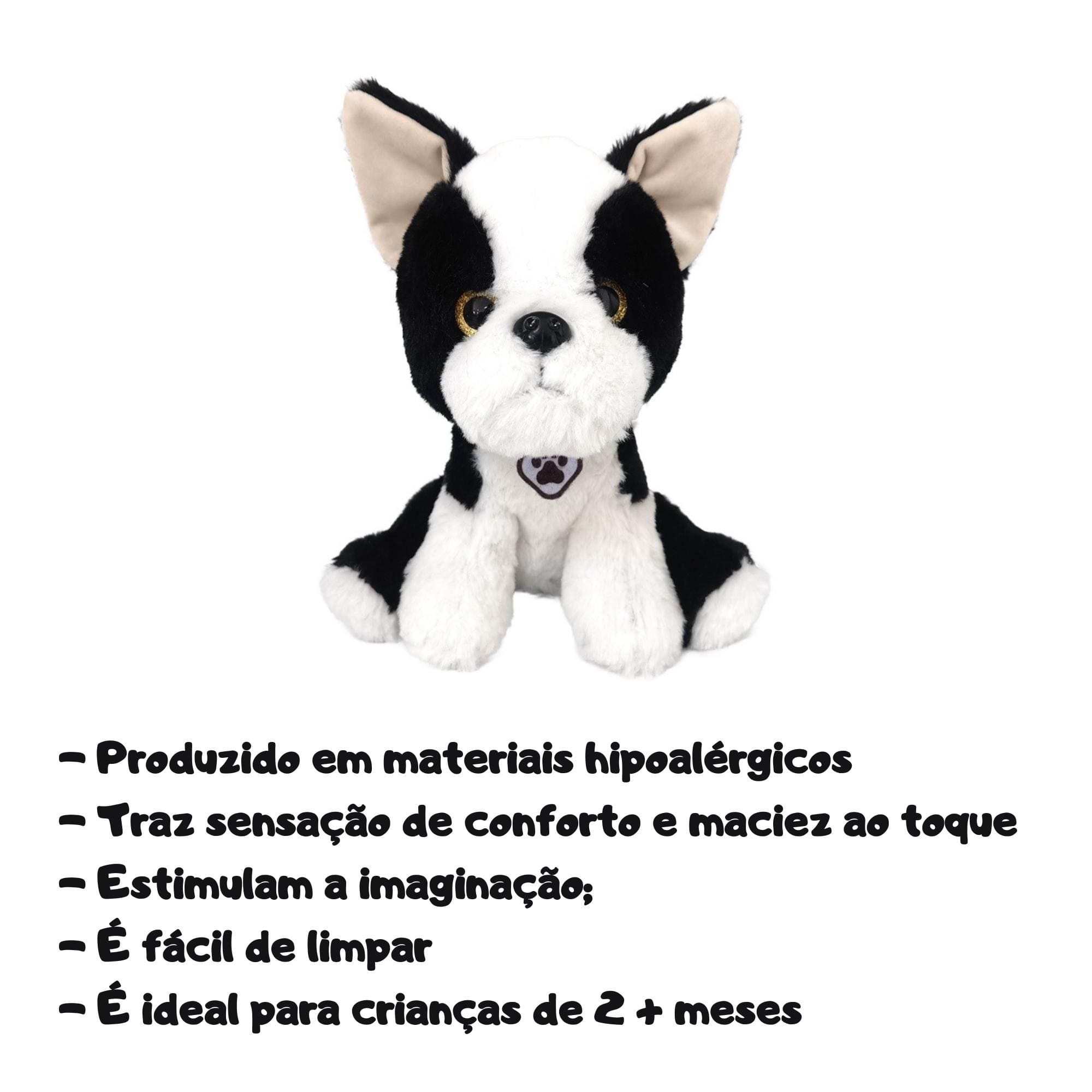 VAR Pelúcia 23cm Primeira Infância 1x Unidade - MultiKids Pelúcia:Puggy
