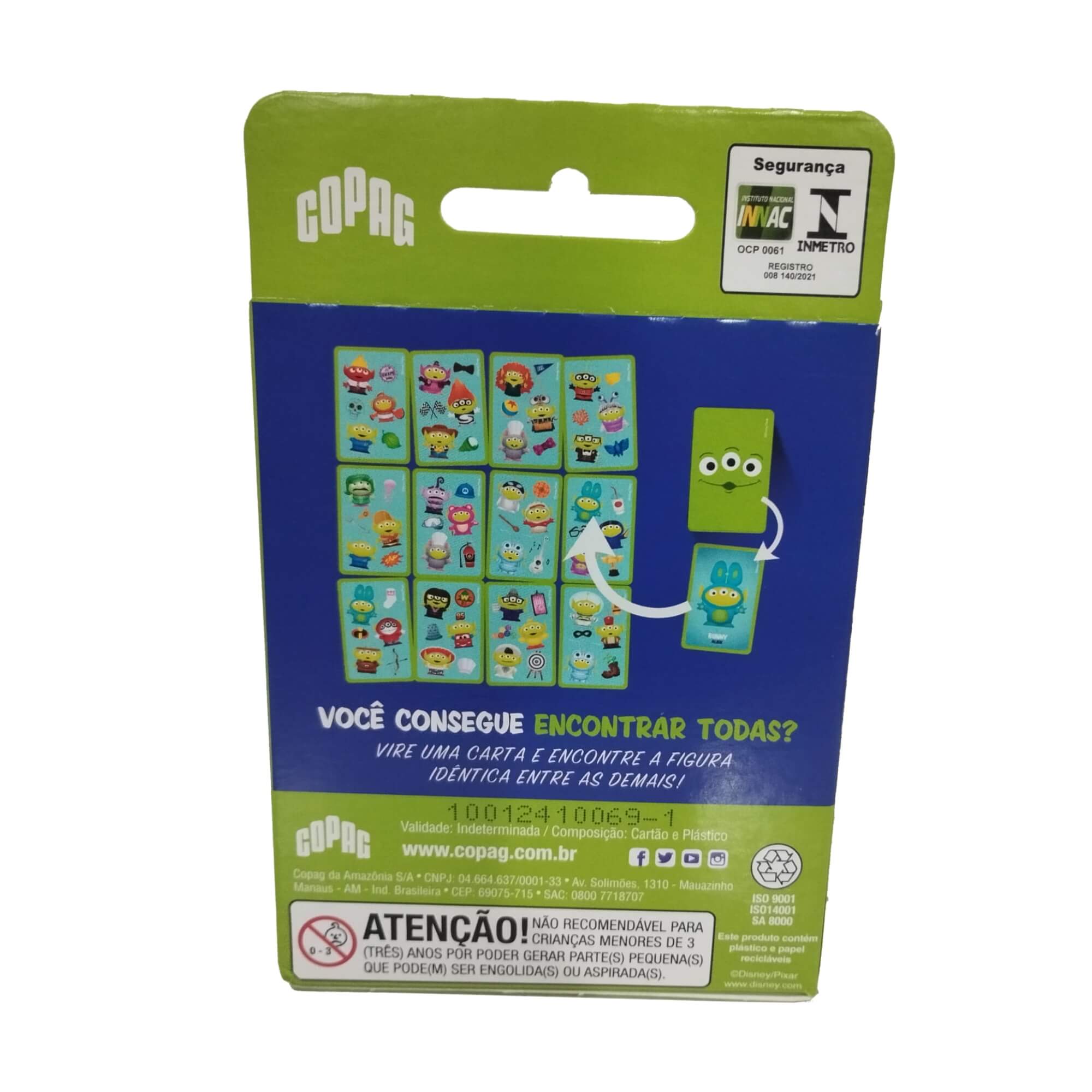 VAR Jogo de Cartas 1x Eu Vi! - Copag Modelo:Toy Story