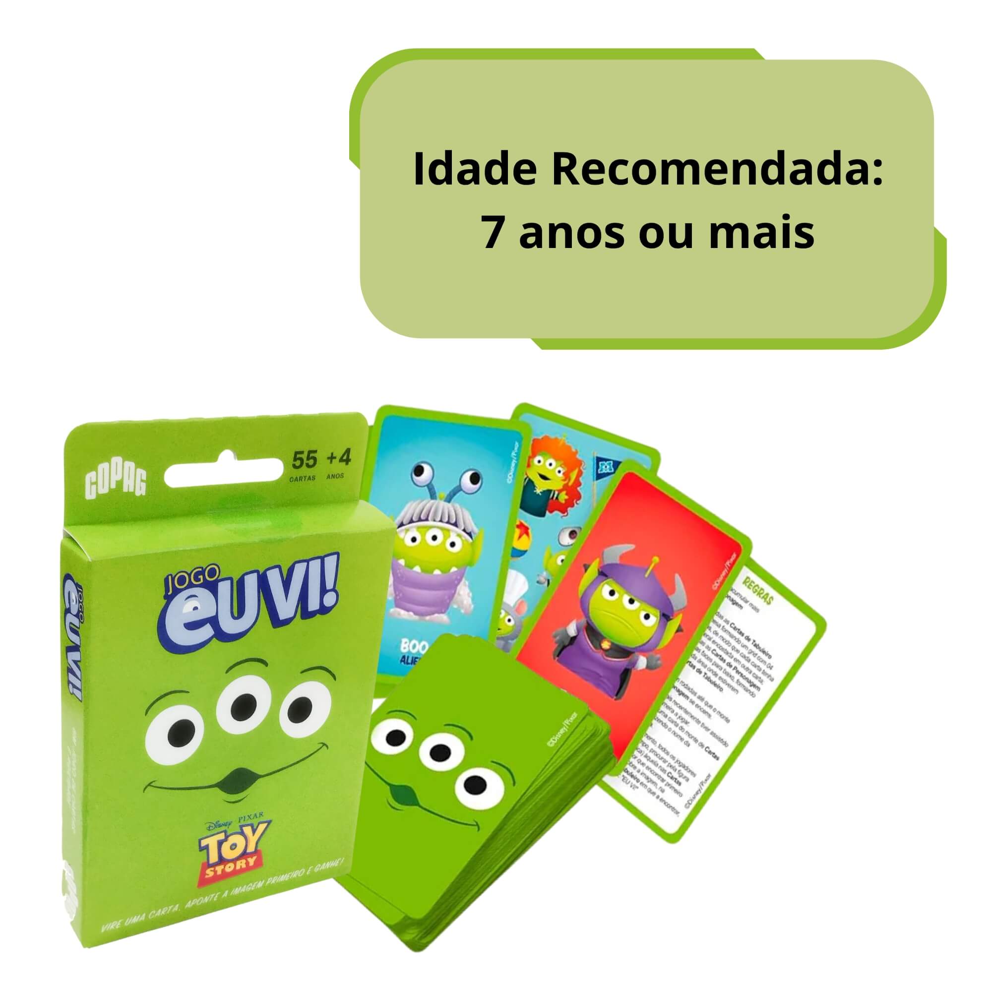 VAR Jogo de Cartas 1x Eu Vi! - Copag Modelo:Toy Story