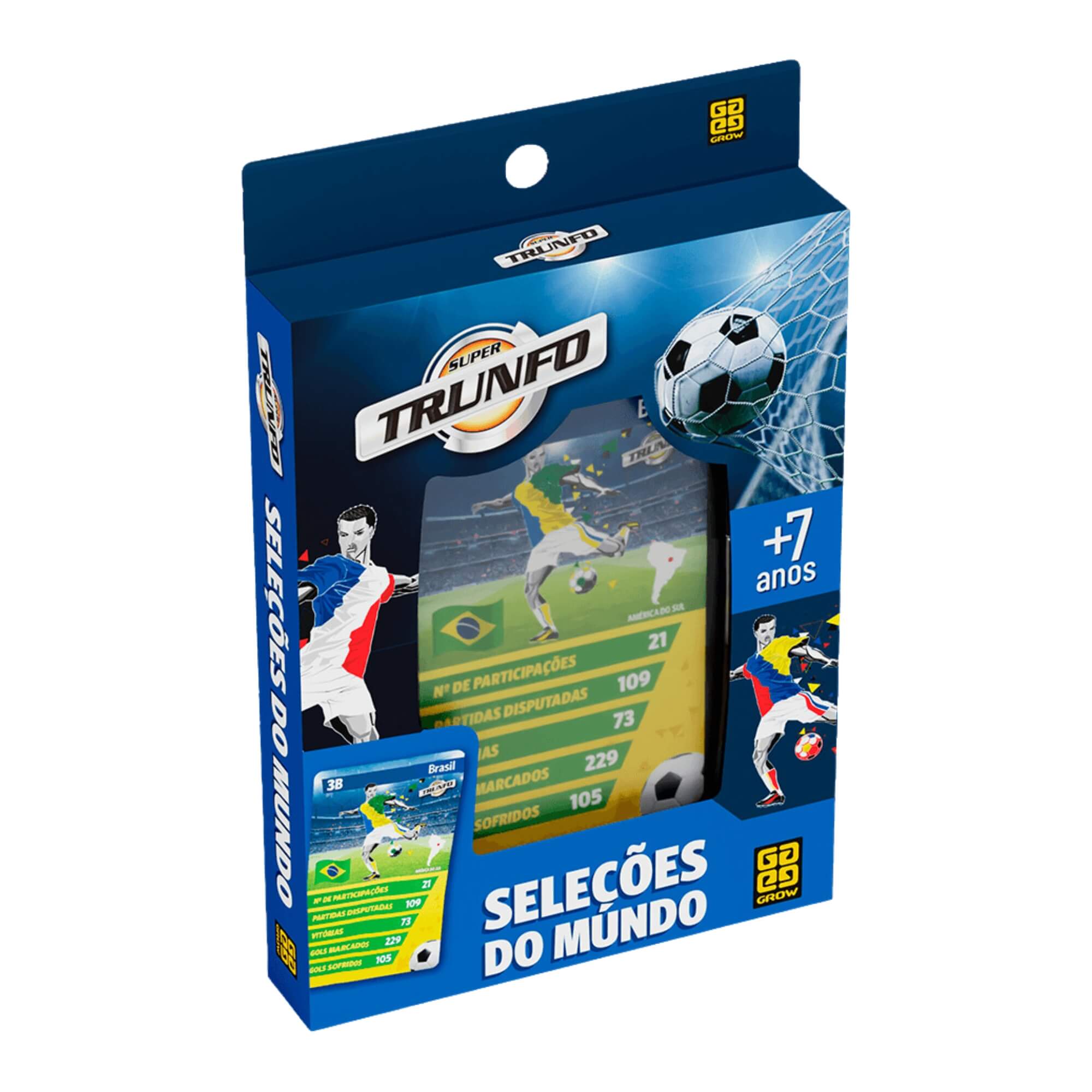 VAR Super Trunfo 1x Jogo de Cartas - Grow Tema:Seleções do Mundo