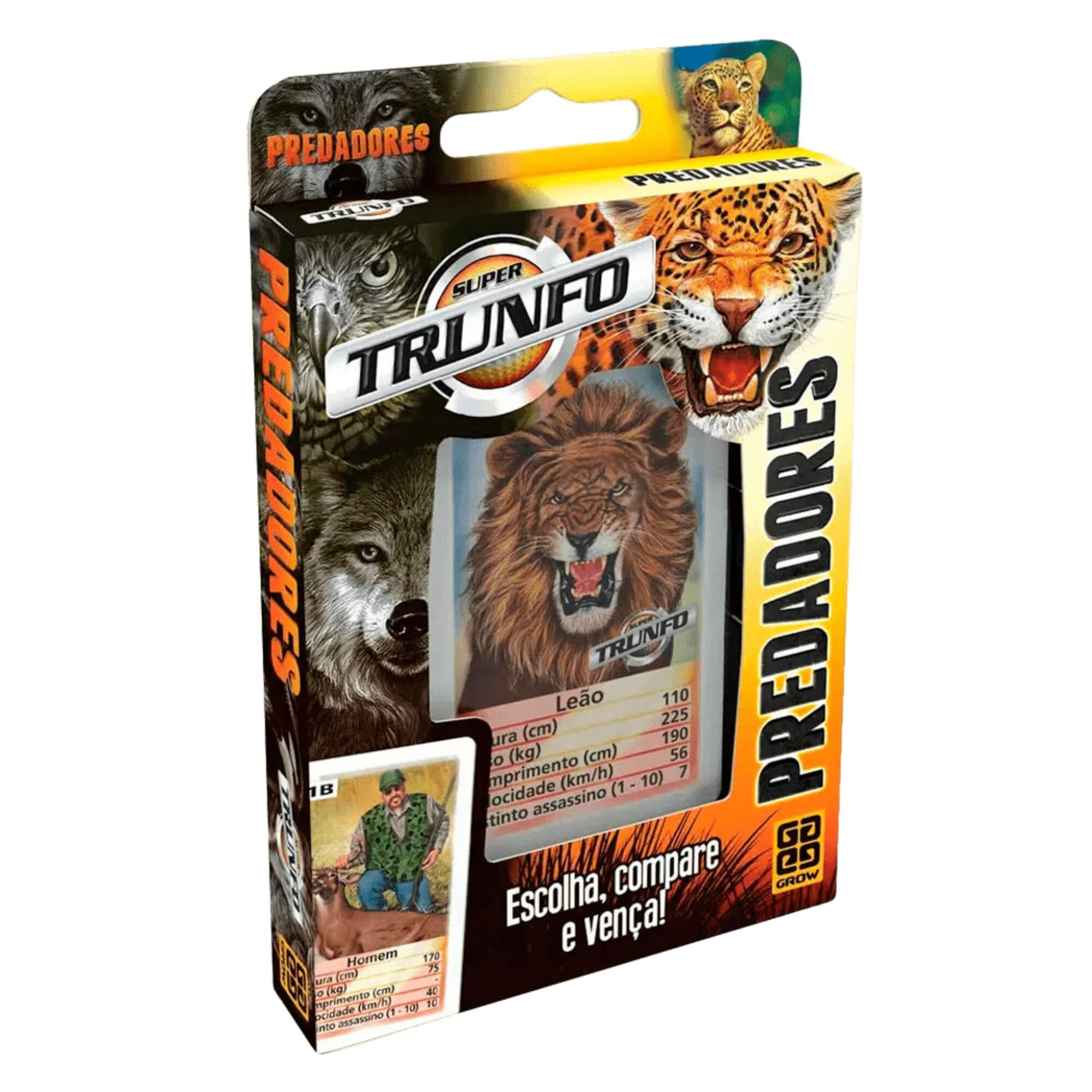 VAR Super Trunfo 1x Jogo de Cartas - Grow Tema:Predadores