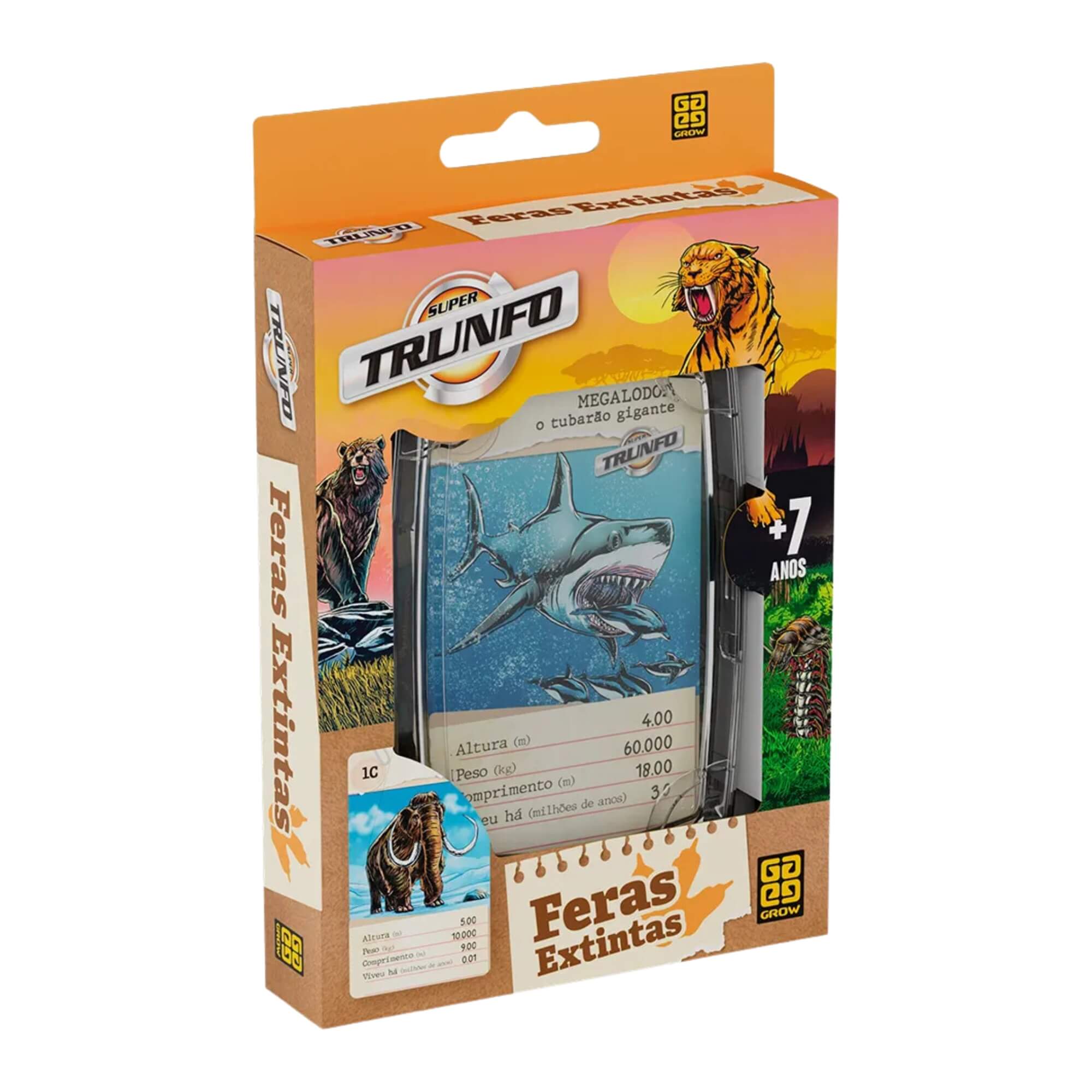 VAR Super Trunfo 1x Jogo de Cartas - Grow Tema:Feras Extintas