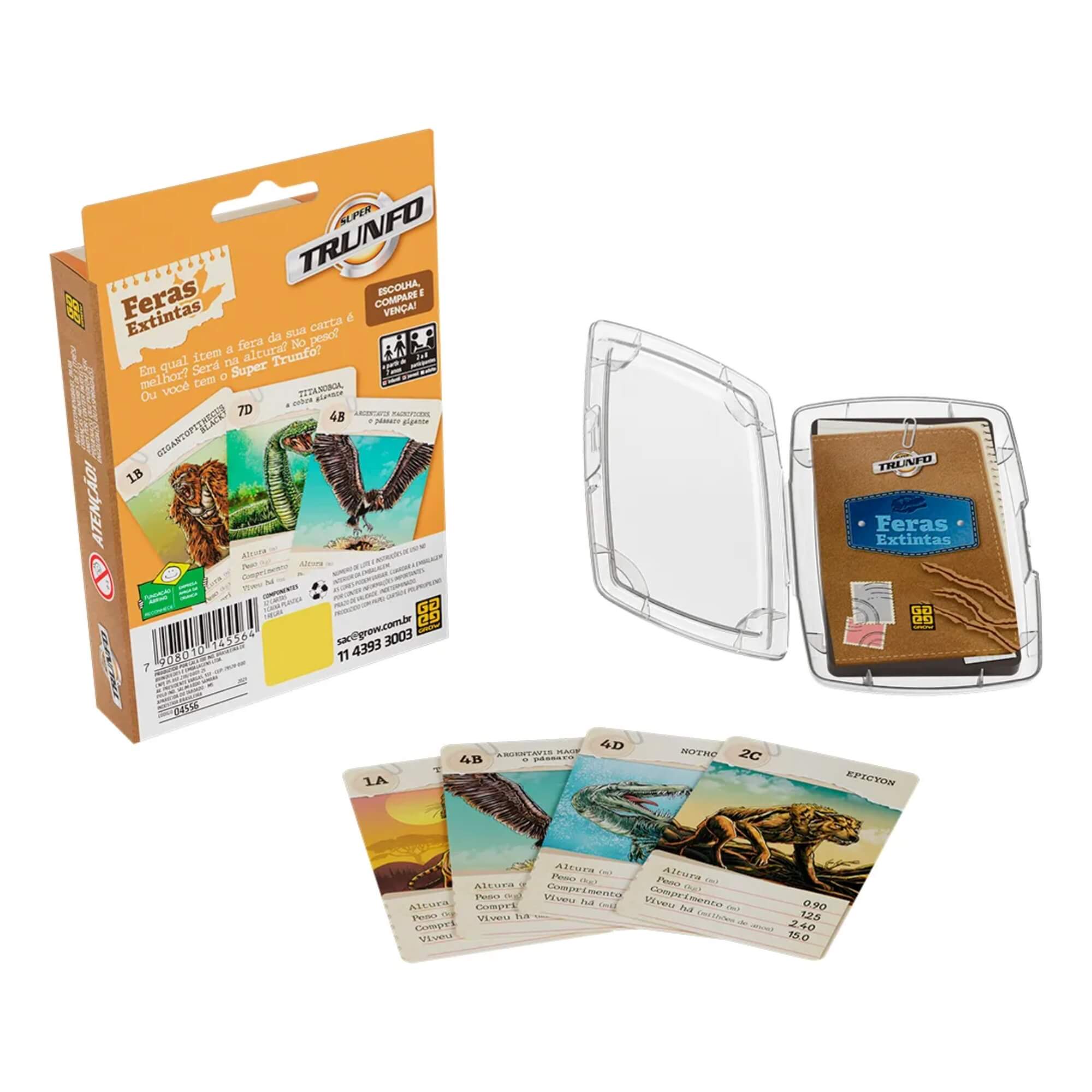VAR Super Trunfo 1x Jogo de Cartas - Grow Tema:Feras Extintas