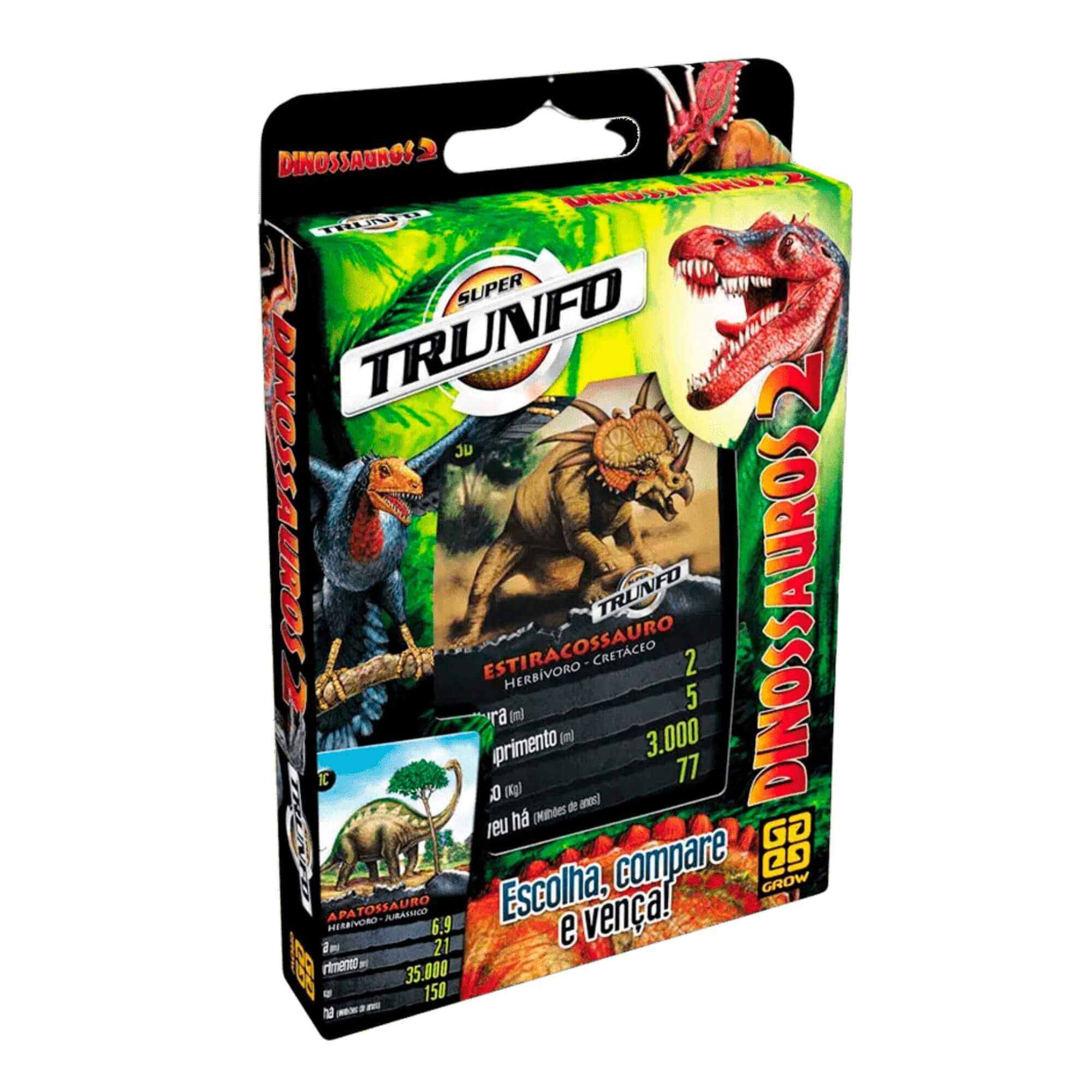VAR Super Trunfo 1x Jogo de Cartas - Grow Tema:Dinossauros 2