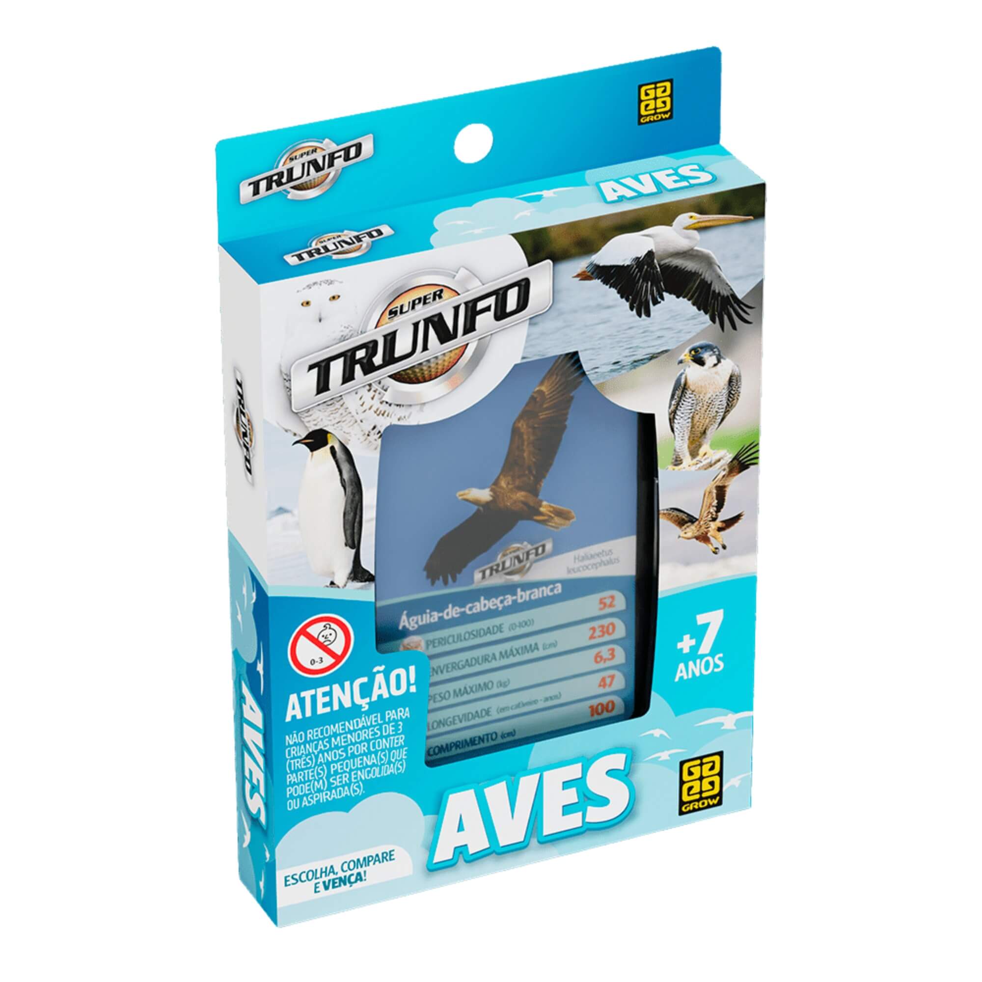 VAR Super Trunfo 1x Jogo de Cartas - Grow Tema:Aves