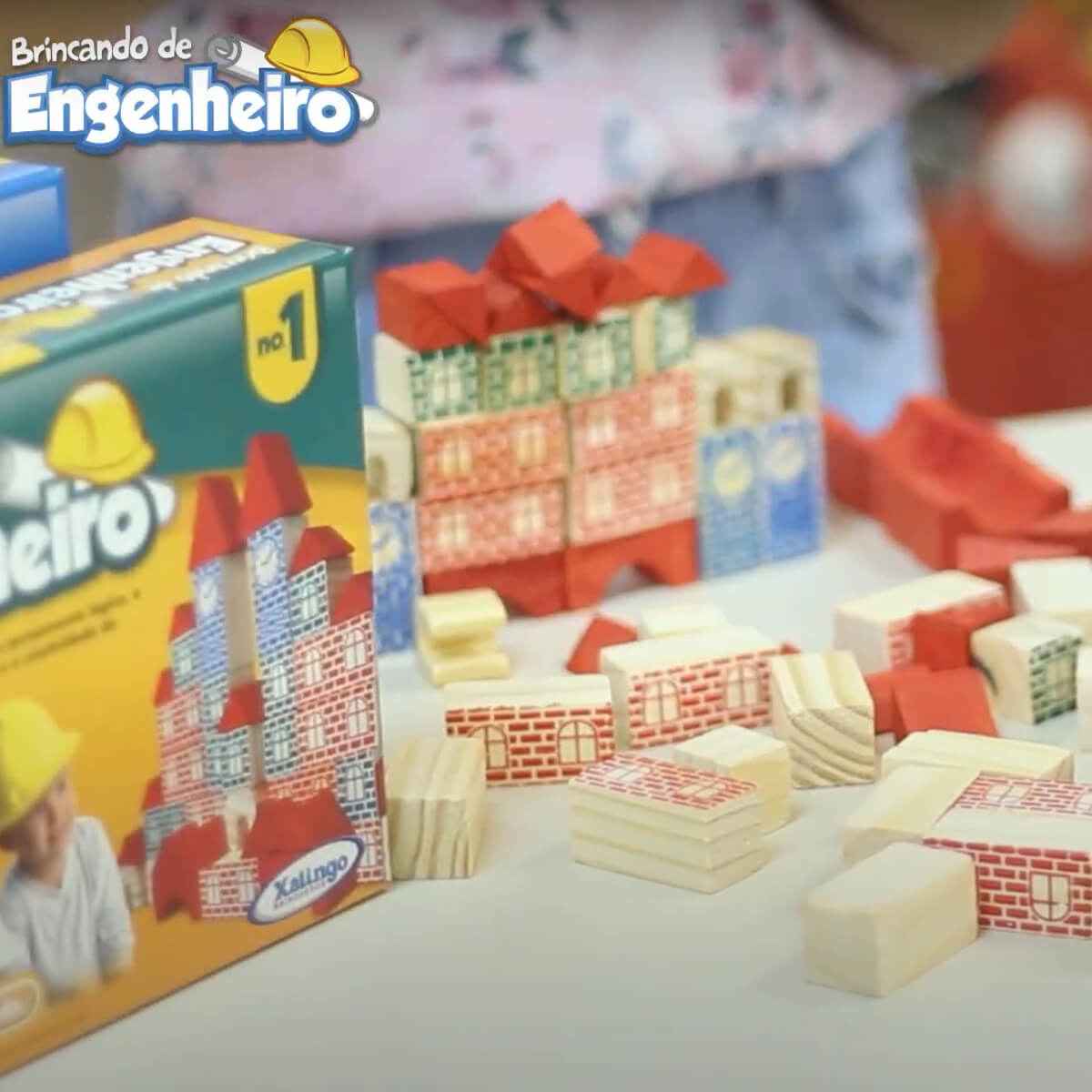 VAR Blocos P/ Montar 1x Brincando de Engenheiro - Xalingo Quantidade:200 Peças