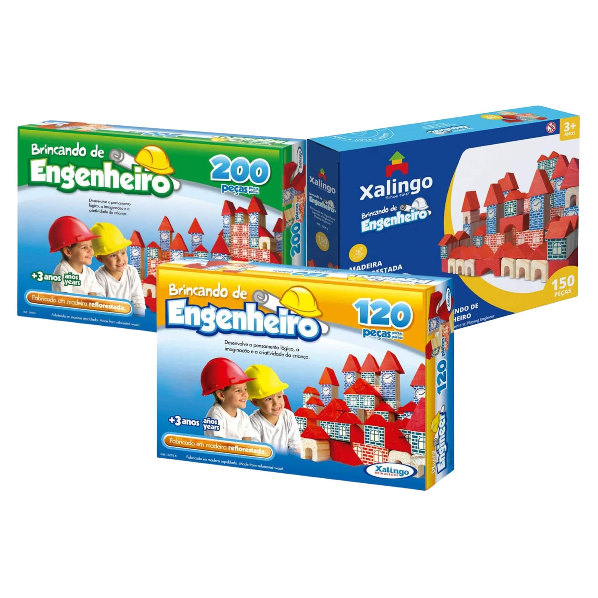 VAR Blocos P/ Montar 1x Brincando de Engenheiro - Xalingo
