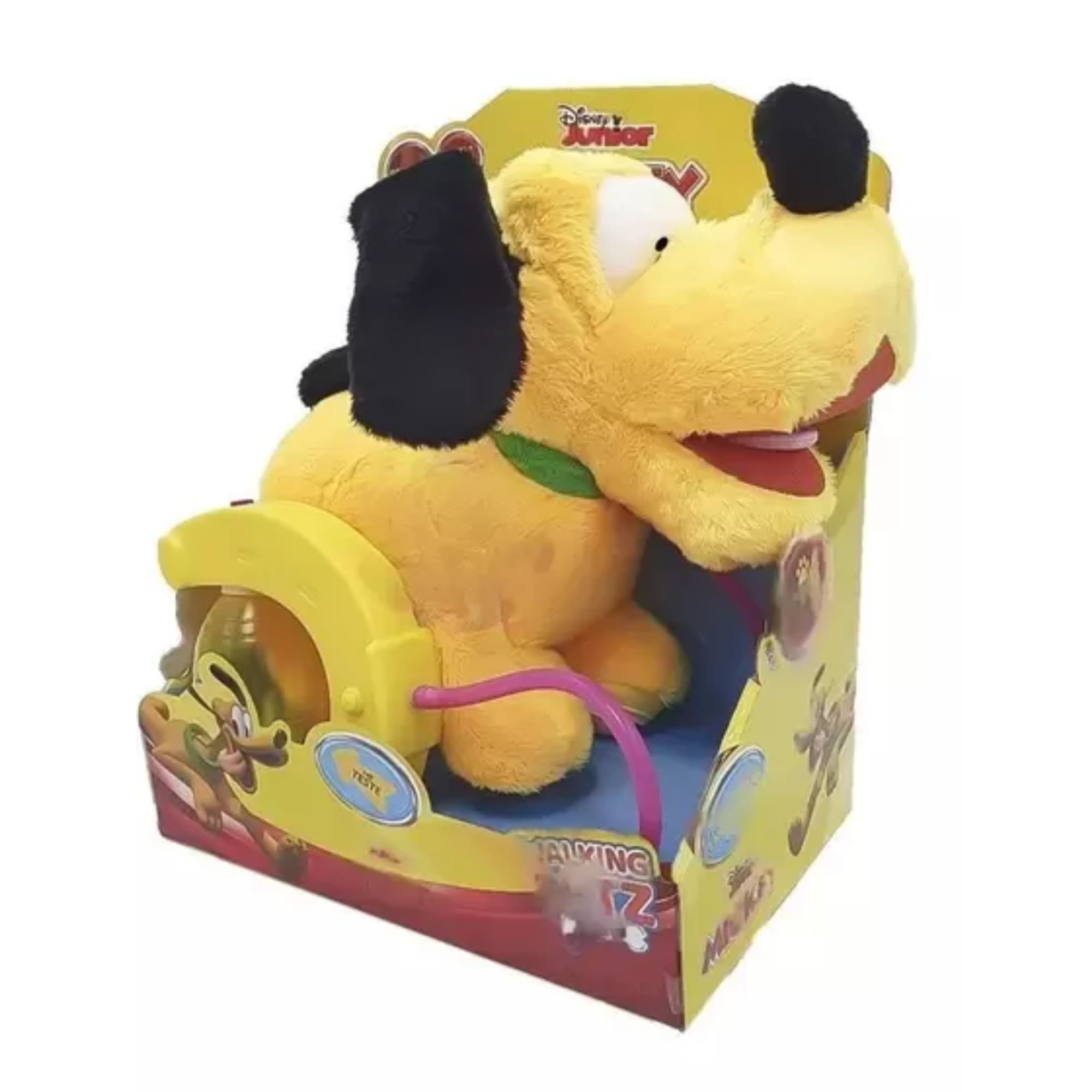 VAR Brinquedo Pelúcia Interativo C/Coleira Walking Petz C/ Sons e Movimentos - MultiKids Pluto