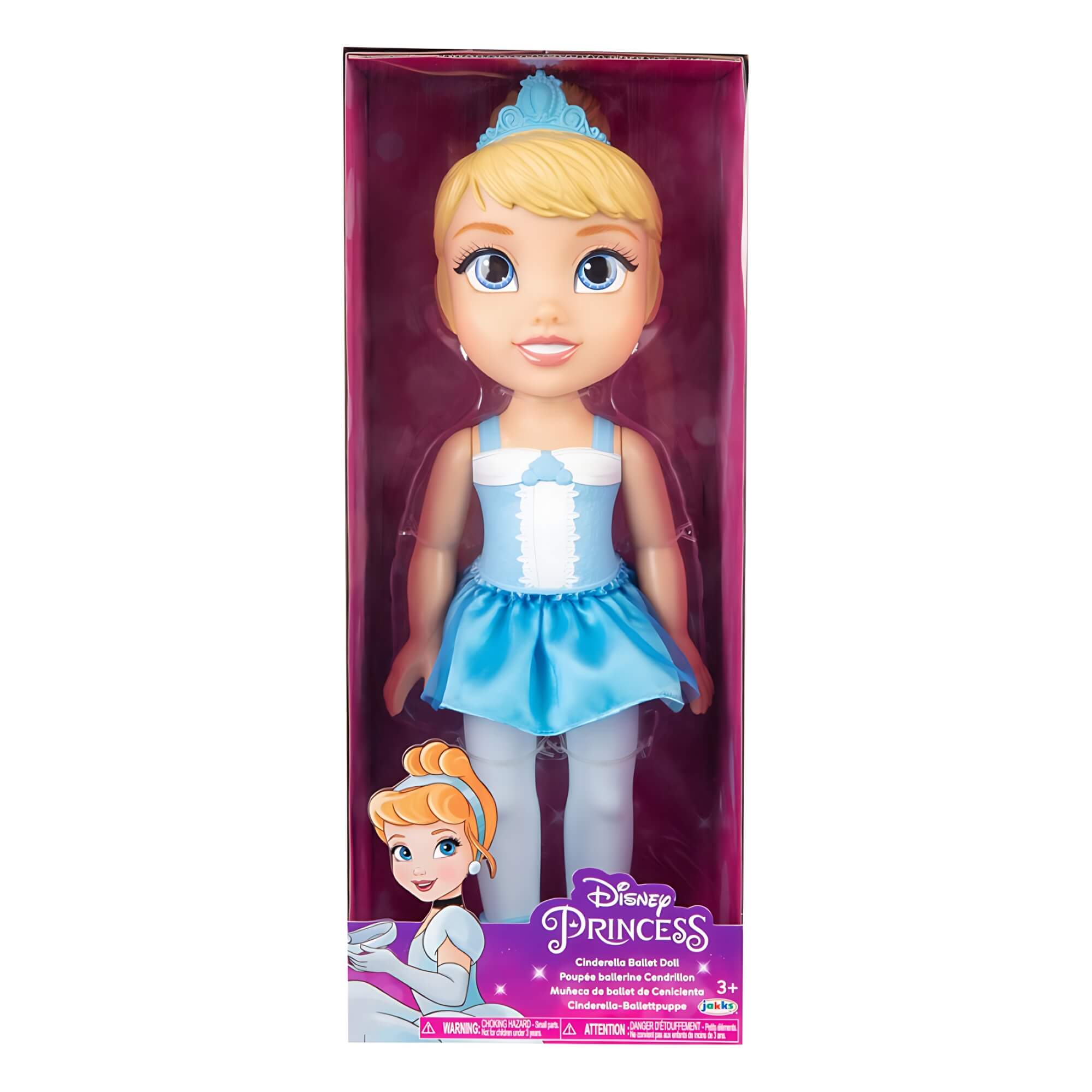 Boneca Bailarina Princesas Disney Cinderela 38cm Multikids - BR2207