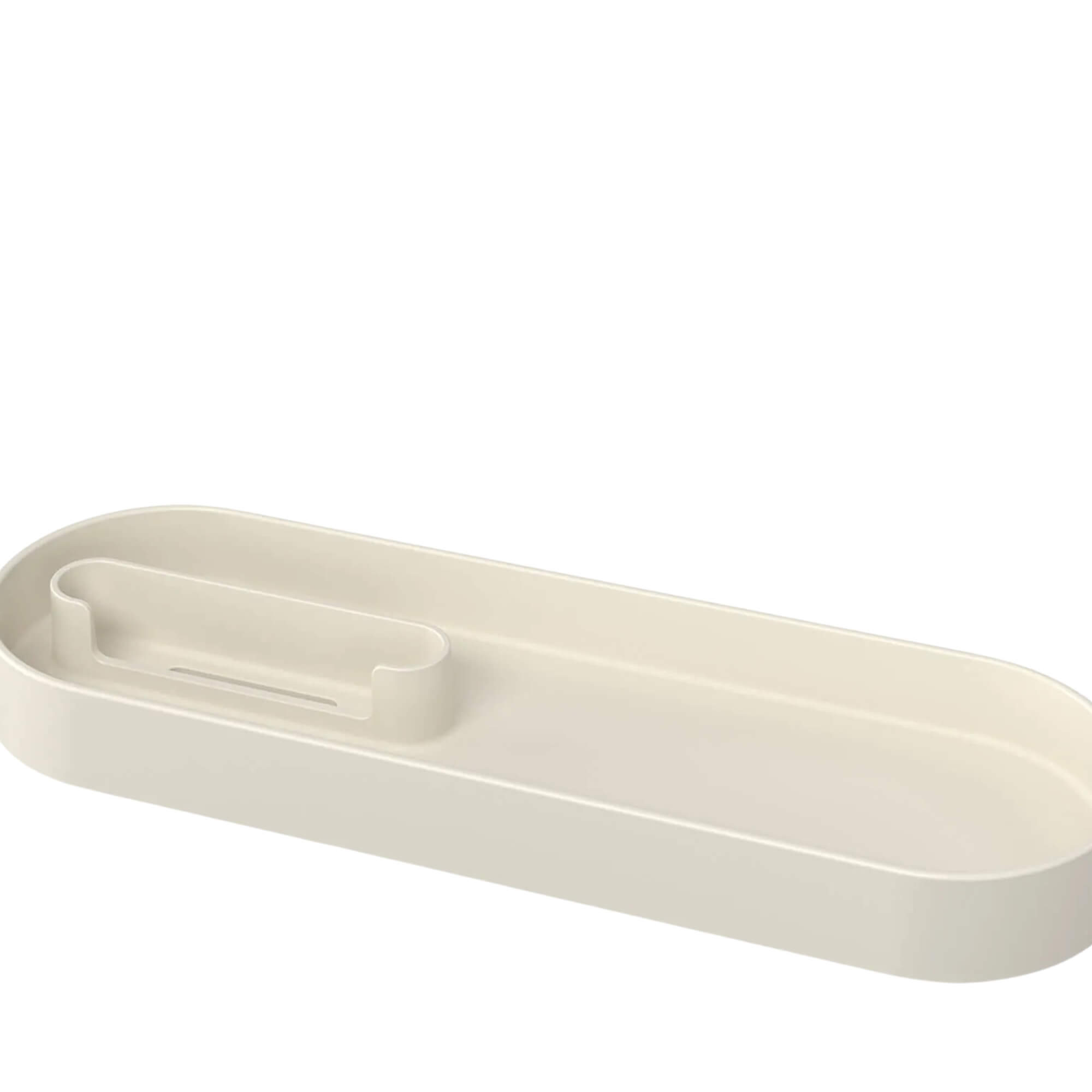 VAR Bandeja C/ Porta Celular 1x Unidade Coza Serene - Brinox Cor:Cinza Claro