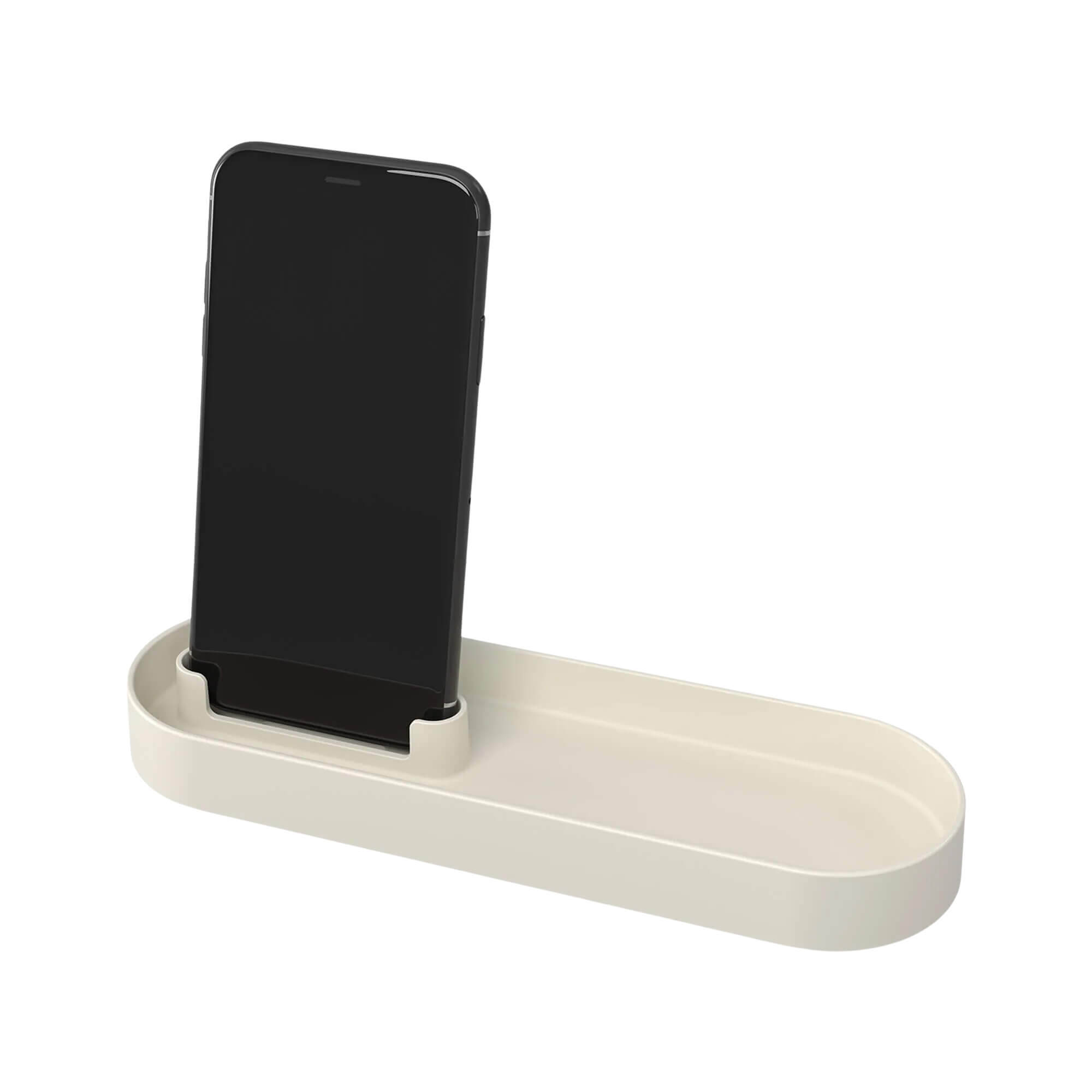 VAR Bandeja C/ Porta Celular 1x Unidade Coza Serene - Brinox Cor:Cinza Claro