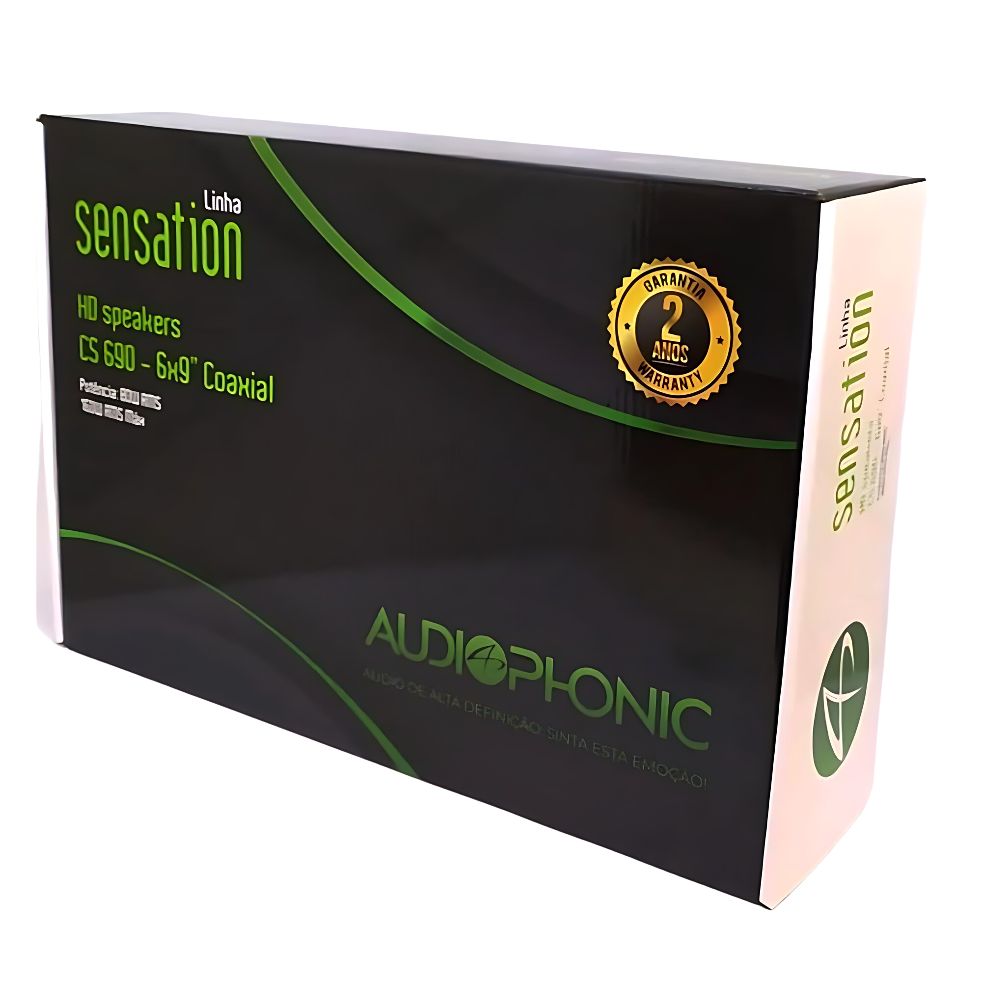 Kit Alto-falante Coaxial Sensation 80WRMS 4 Ohms Audiophonic - CS 690