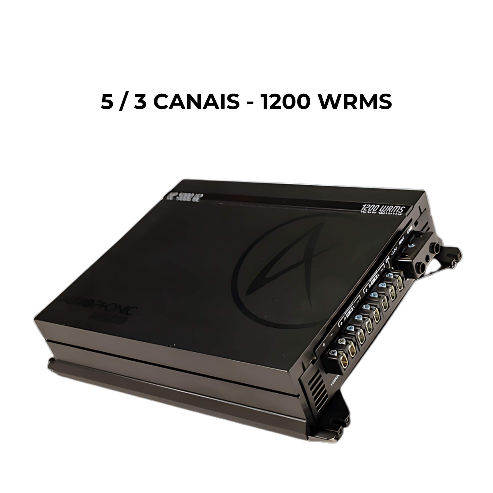 Amplificador 5 Canais 1200W RMS - 4X 150W + 1X600W Audiophonic - HP 5000V2