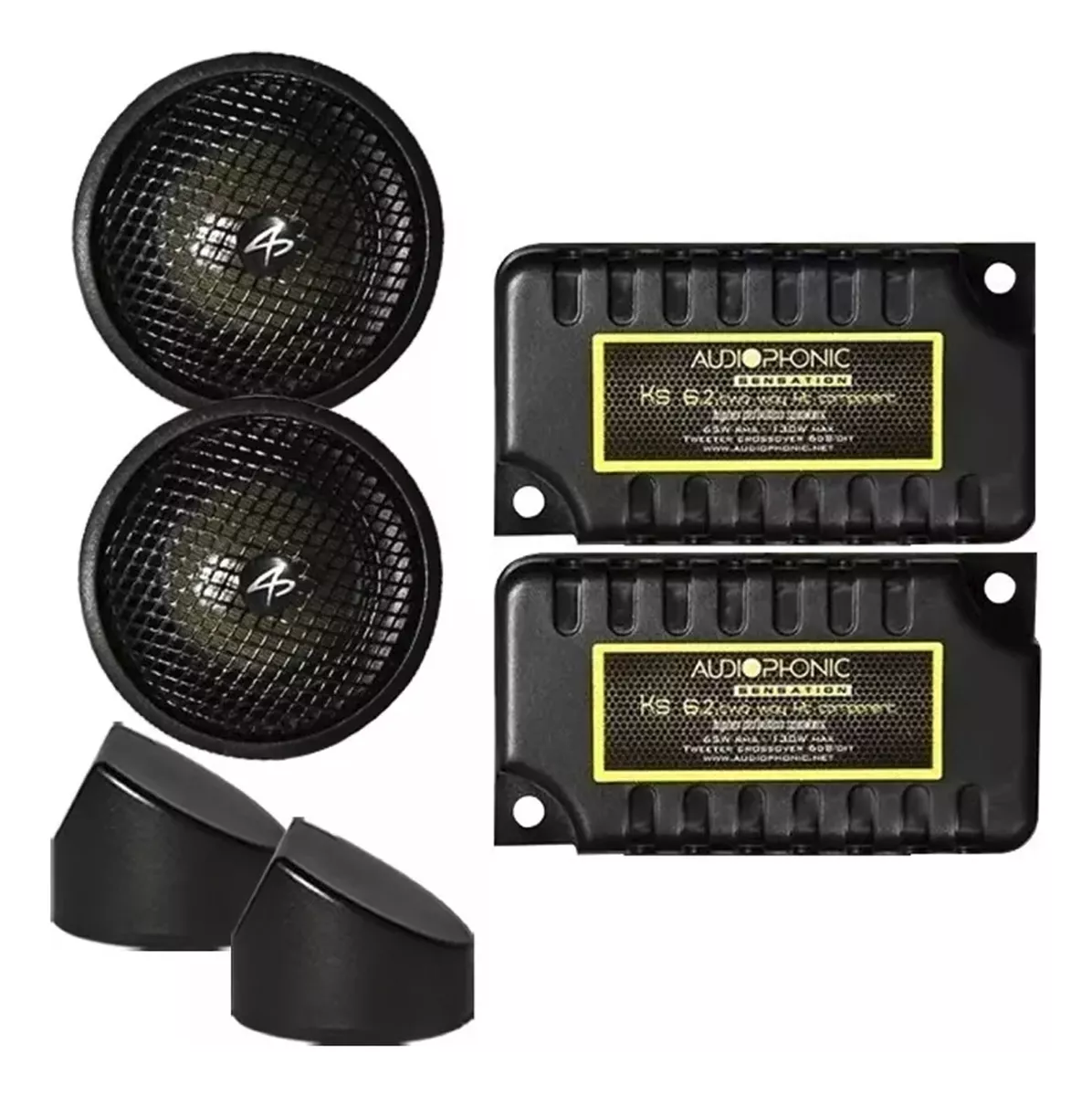 Kit Par de Alto Falantes Automotivos 2 VIAS 6x9 80W Audiophonic - KS 690