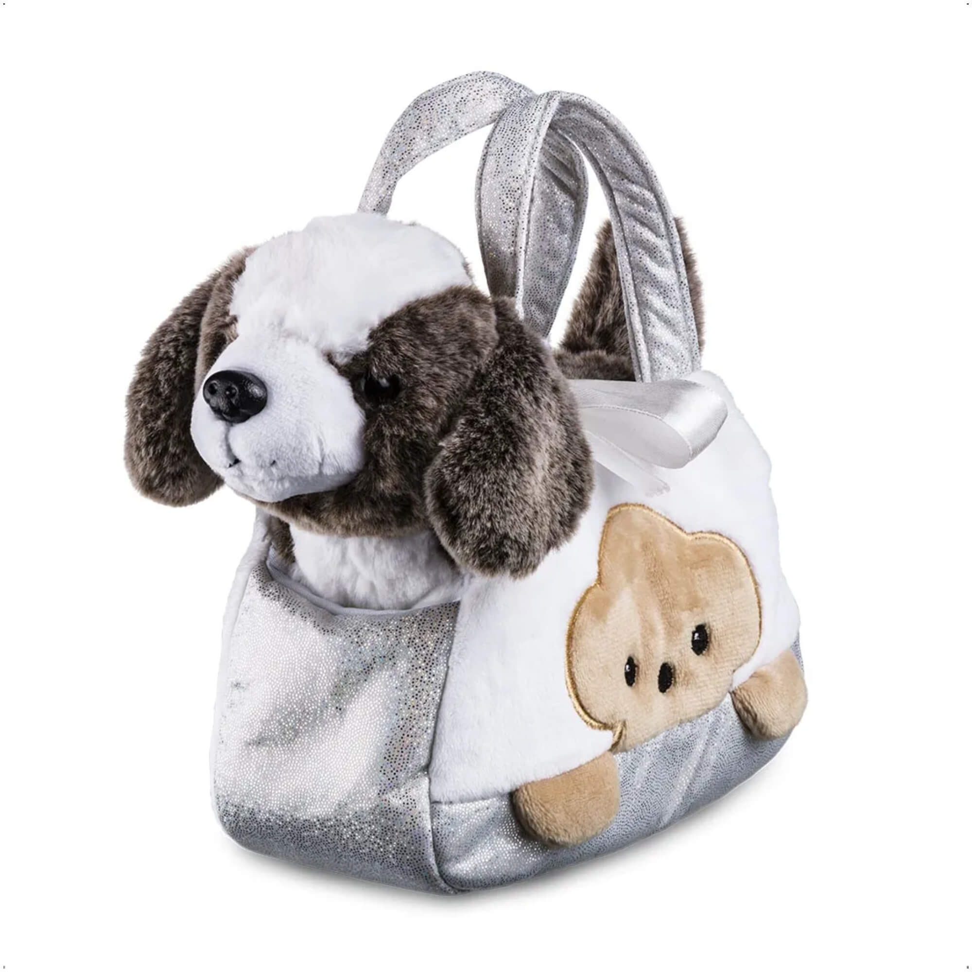 VAR Brinquedo Pelúcia 1x Bolsa Cutie Handbags C/ Bichinho - Multikids Modelo:Cachorro