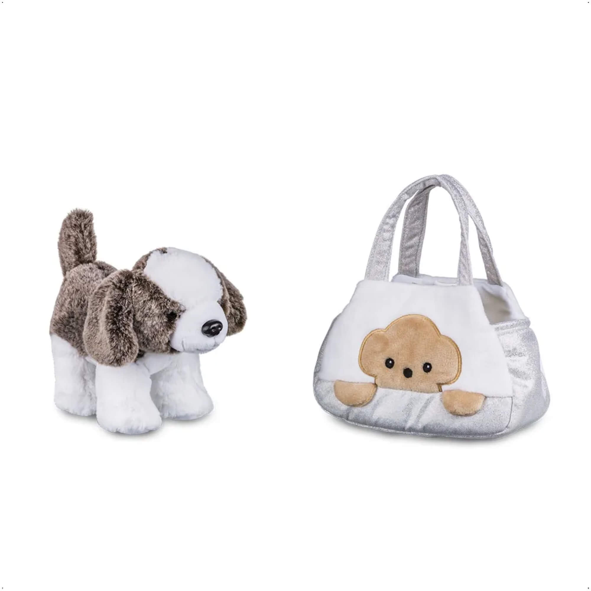 VAR Brinquedo Pelúcia 1x Bolsa Cutie Handbags C/ Bichinho - Multikids Modelo:Cachorro
