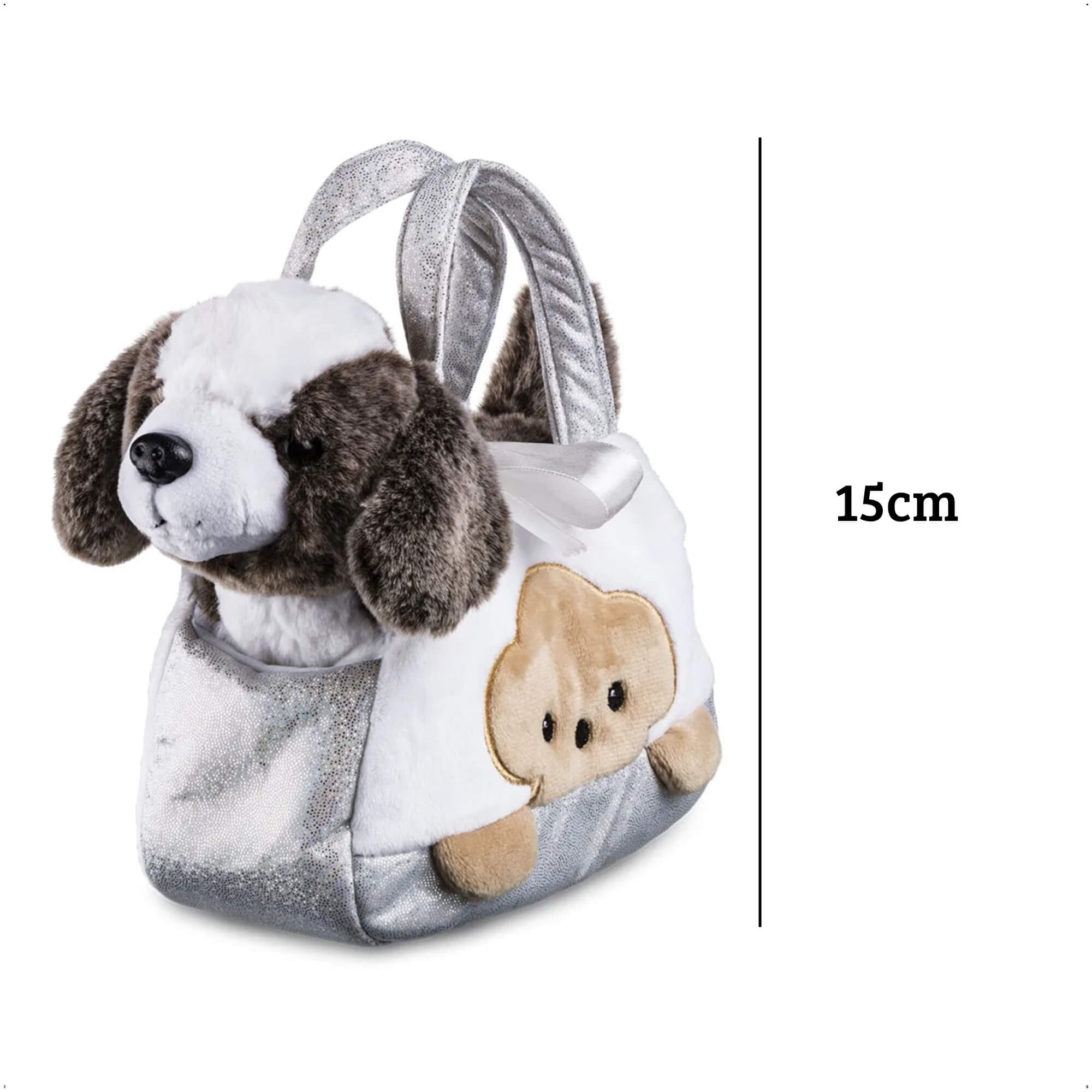 VAR Brinquedo Pelúcia 1x Bolsa Cutie Handbags C/ Bichinho - Multikids Modelo:Cachorro