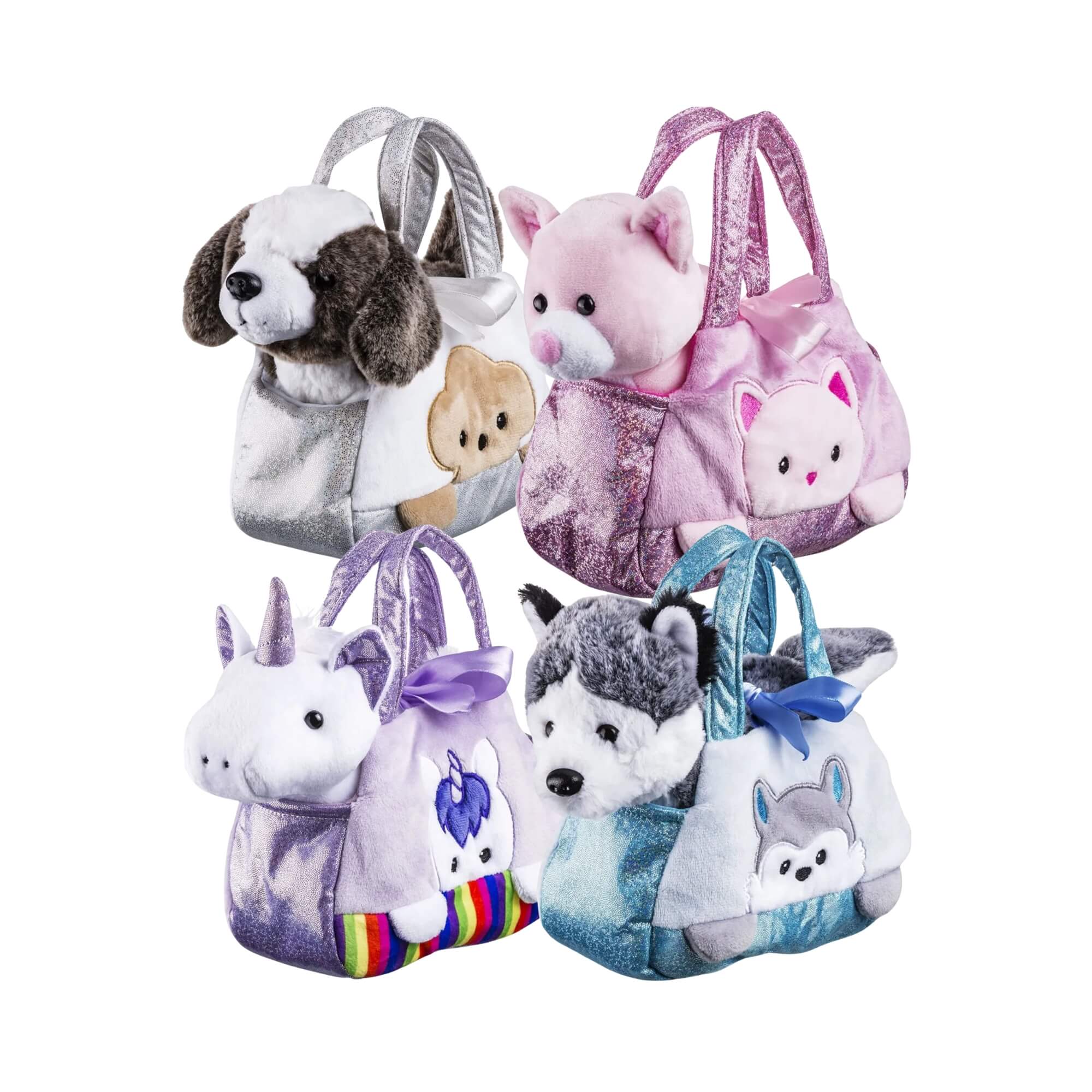 VAR Brinquedo Pelúcia 1x Bolsa Cutie Handbags C/ Bichinho - Multikids