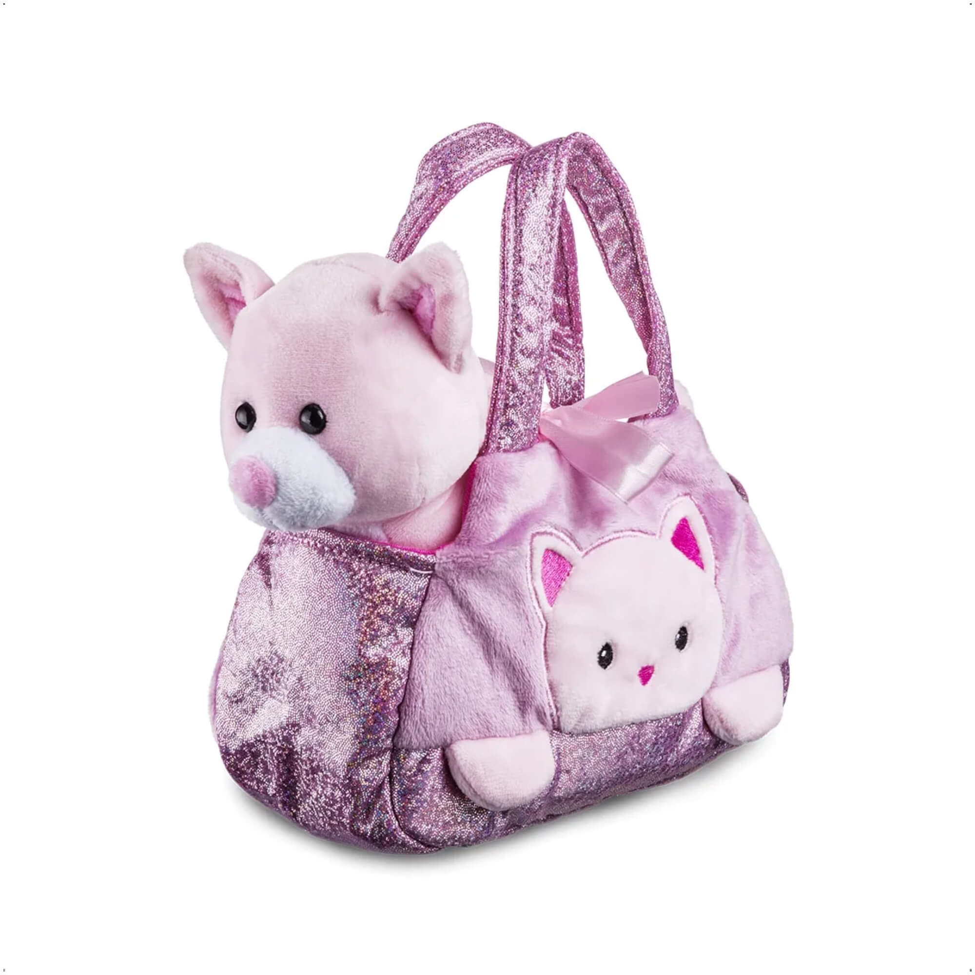 VAR Brinquedo Pelúcia 1x Bolsa Cutie Handbags C/ Bichinho - Multikids