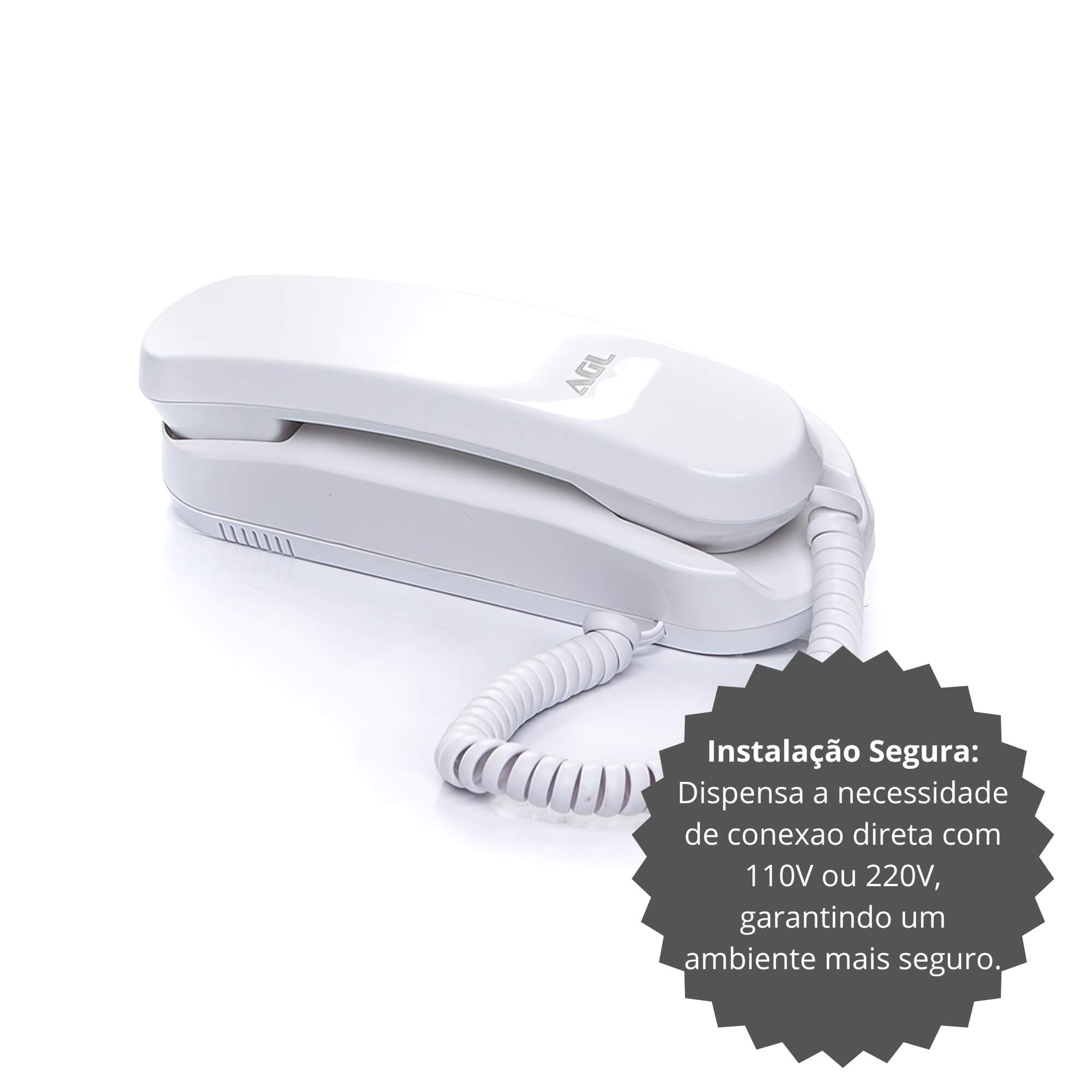 Interfone Monofone Extensão Para Porteiro Eletrônico P20 AGL - 1102011