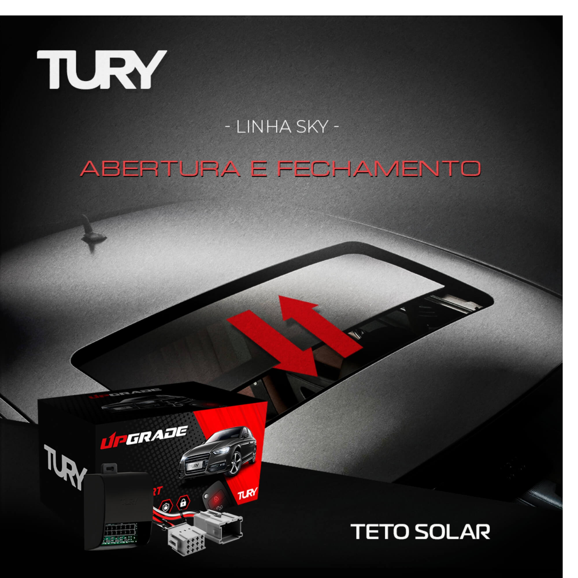 Módulo de Automação de Teto Solar Sentra 2023 Em Diante c/ Teto Solar Original Tury - SKY2.0Y