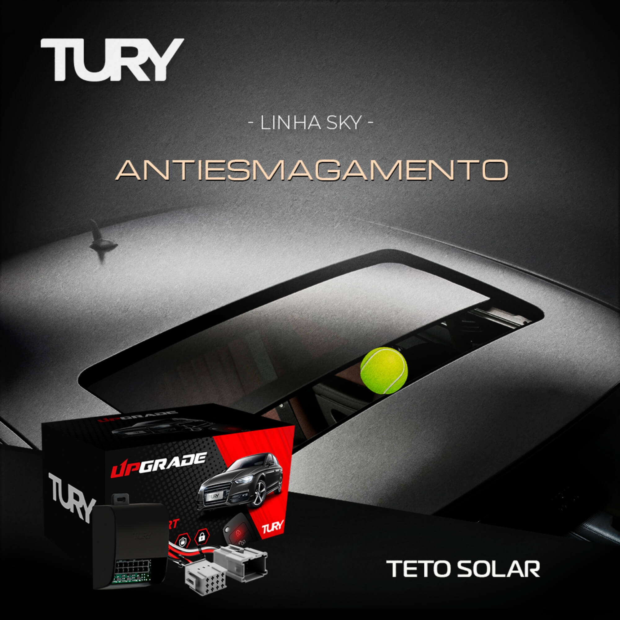 Módulo de Automação de Teto Solar Sentra 2023 Em Diante c/ Teto Solar Original Tury - SKY2.0Y