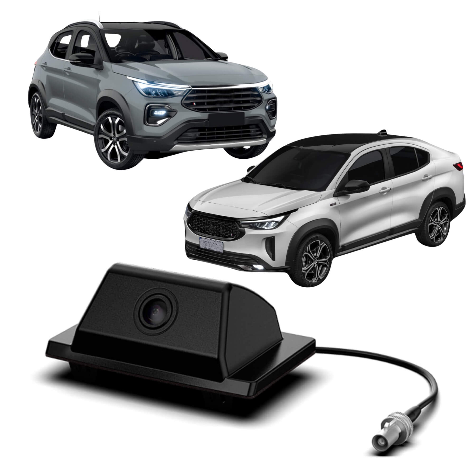 Câmera de Ré Digital FT-CAM-FCA Para Pulse 2022/2024 e Fastback 2023/2024 Faaftech - 3916